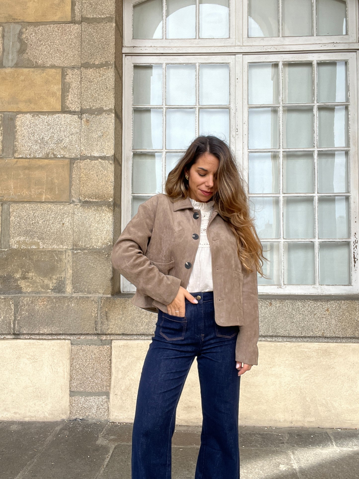 Veste effet suédine Thelma