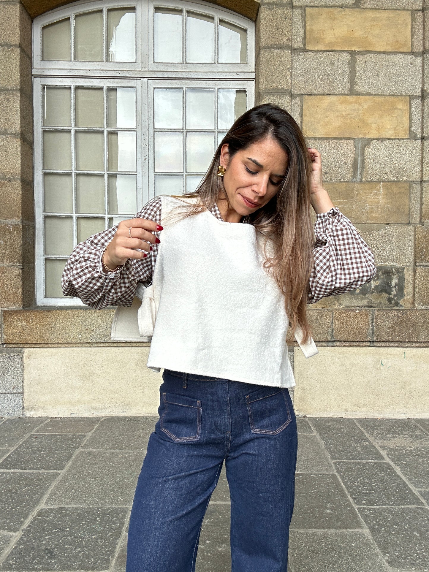 Blouse marron Clothilde