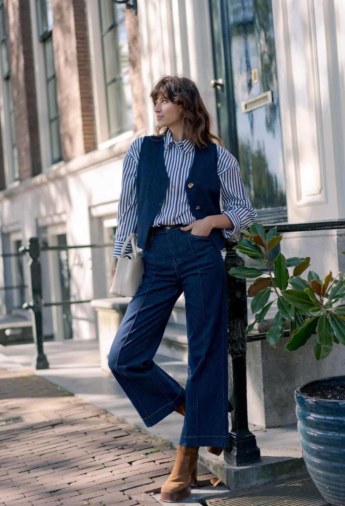 Jean Faustinette denim brut