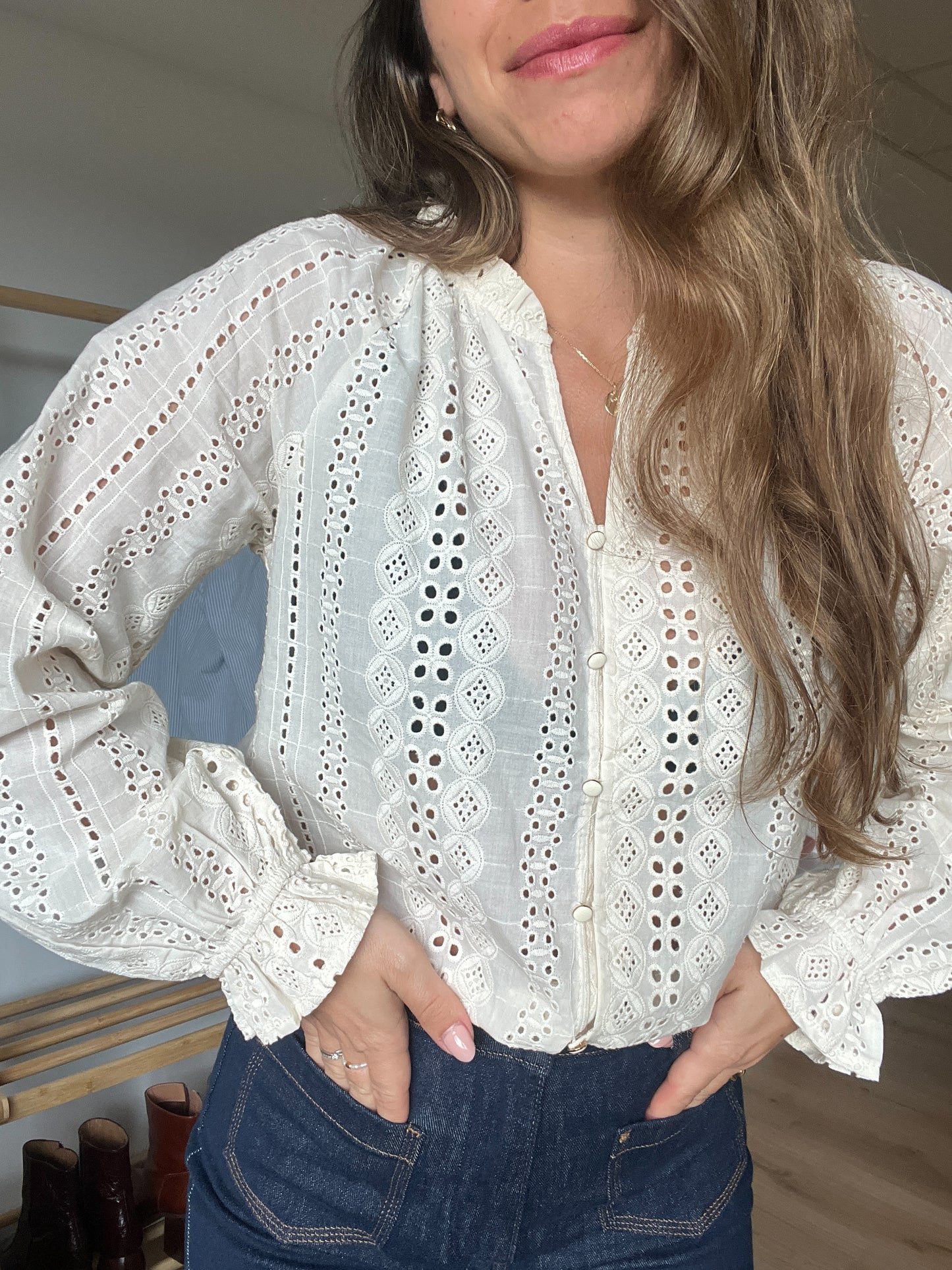 Blouse brodée Pénélope