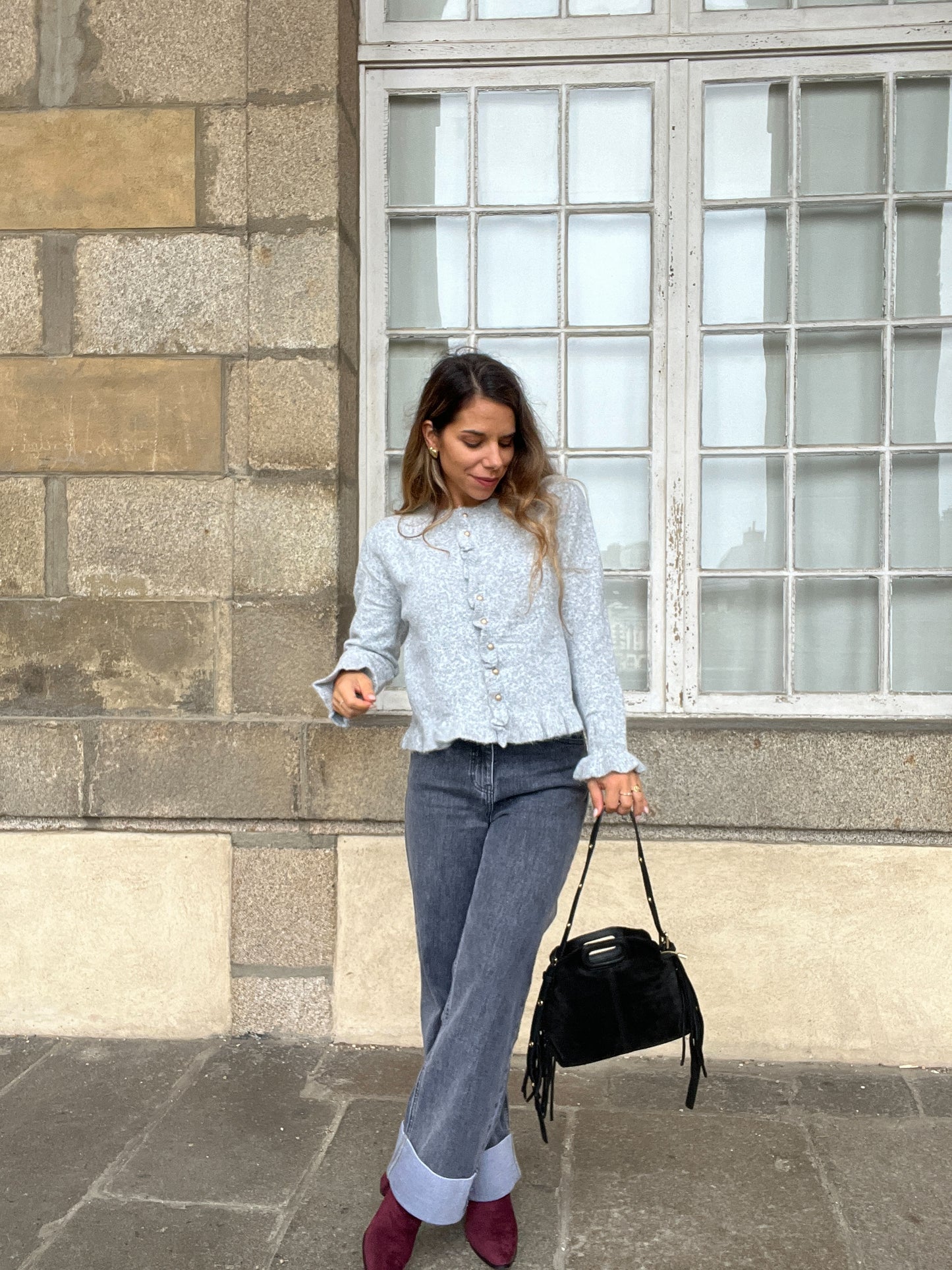 Sac à main en cuir Jodie noir