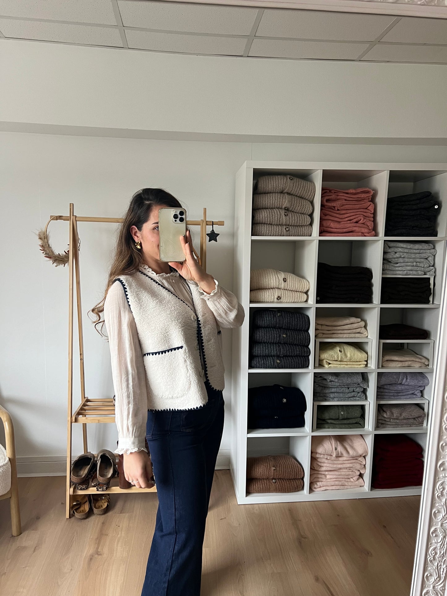 Gilet berger Perrine bleu marine