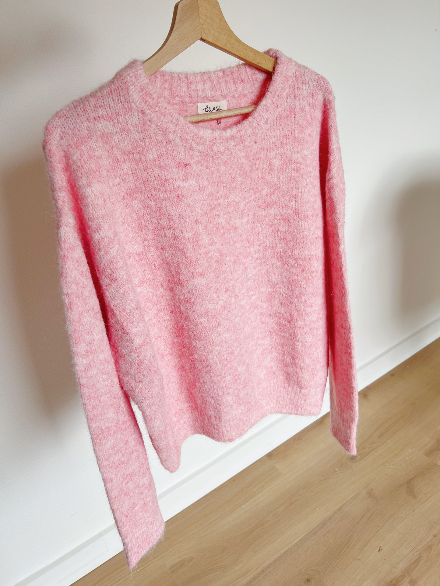 Pull rose chiné Louise