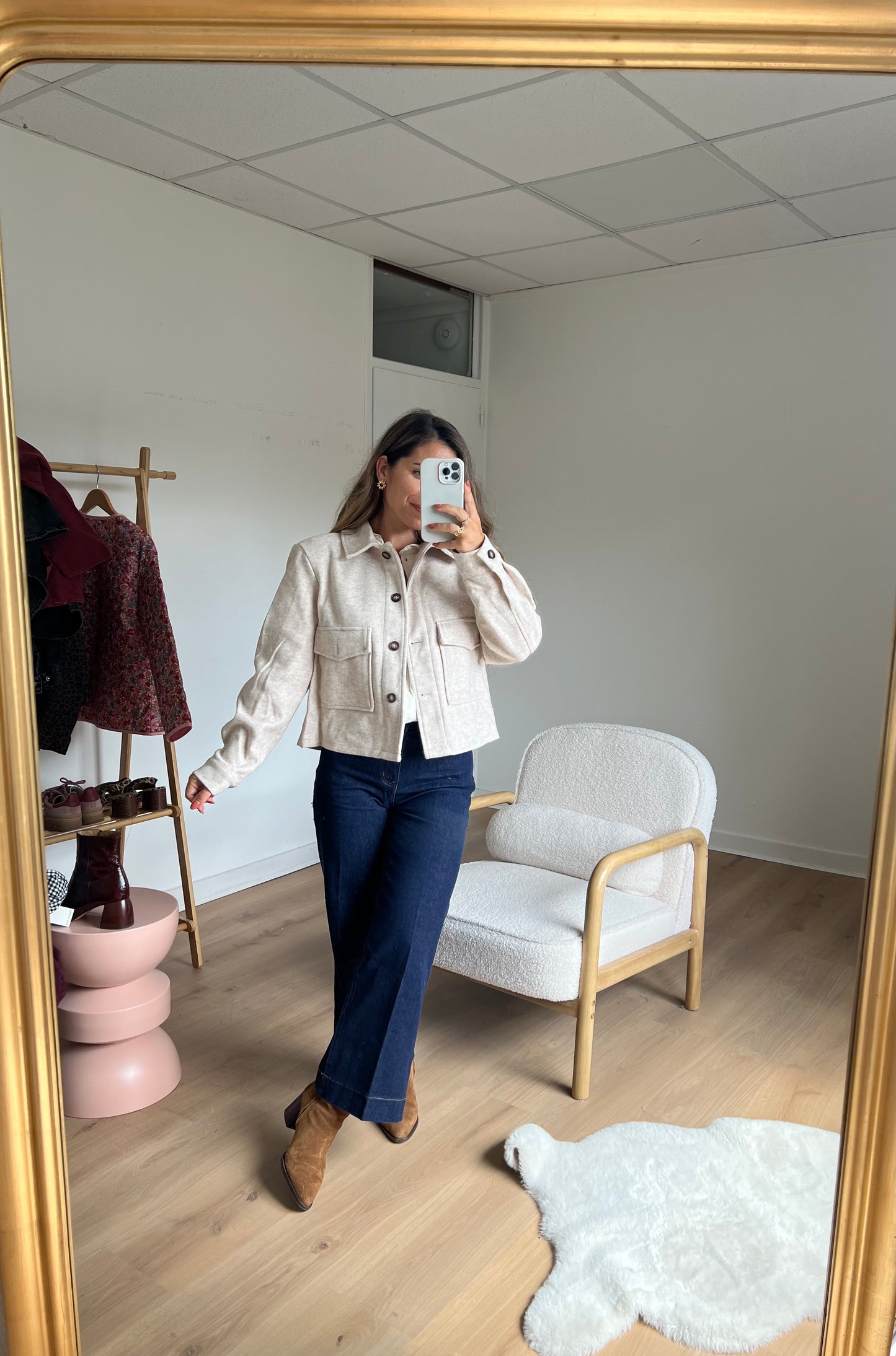Veste mi saison Max beige