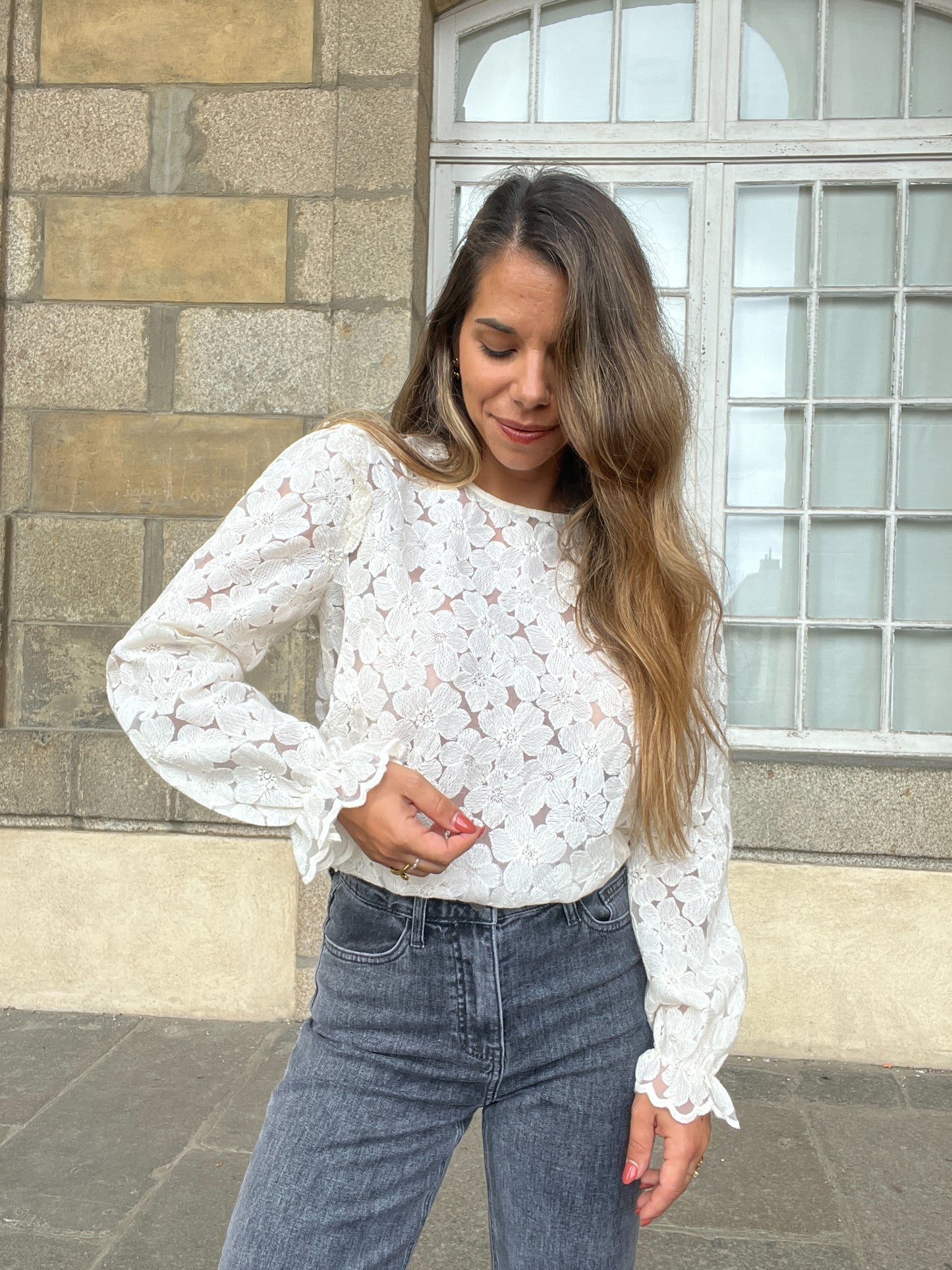 Blouse brodée Laura