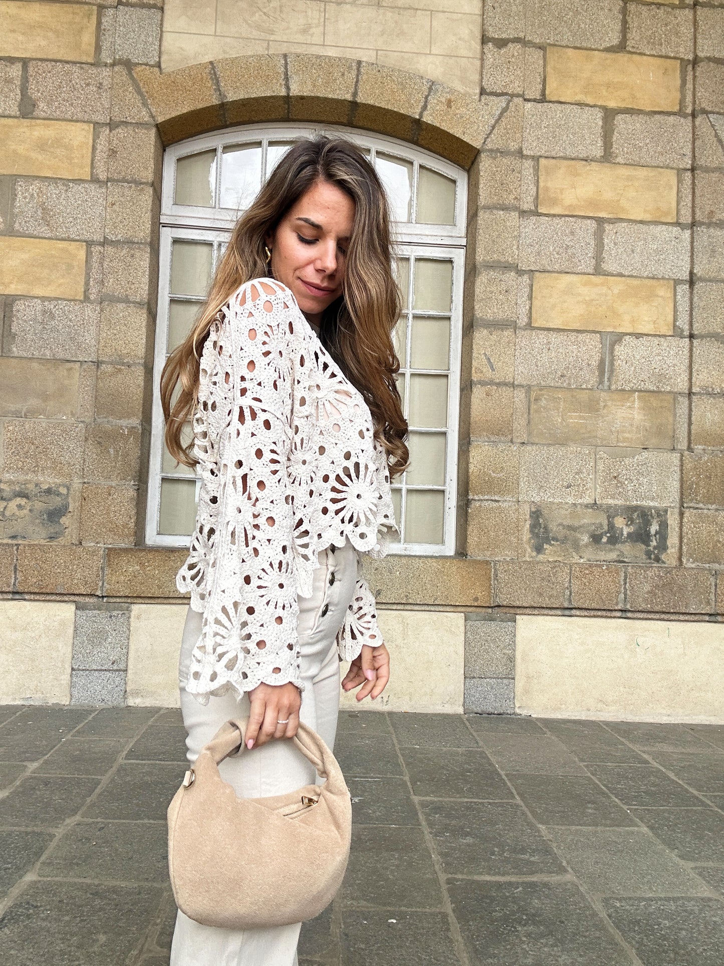 Blouse en crochet Andrea