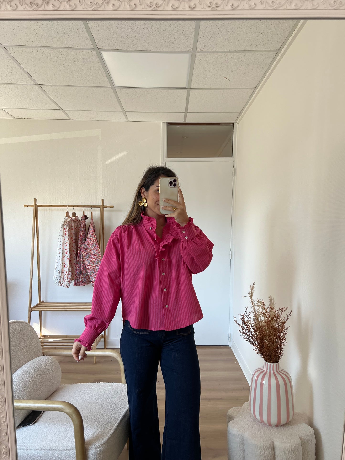 Chemise rose Alice