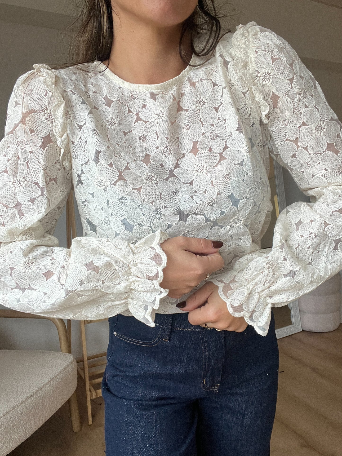 Blouse brodée Laura