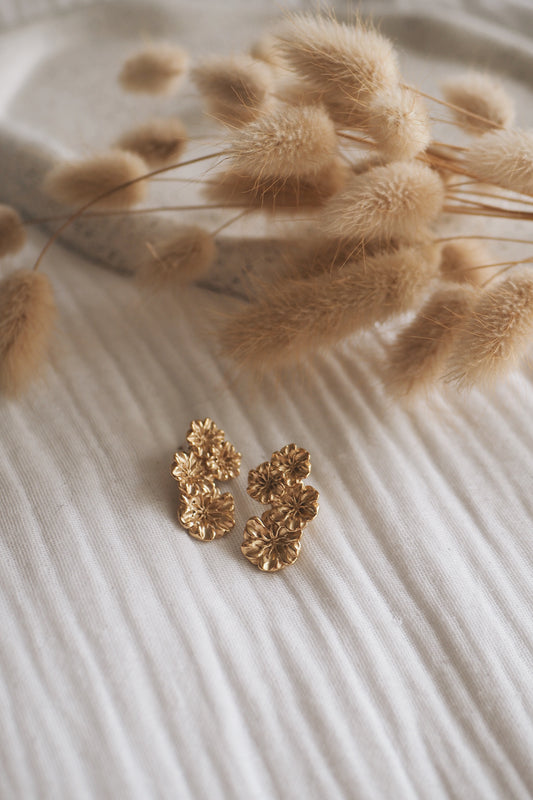 Boucles d'oreille Hortensia