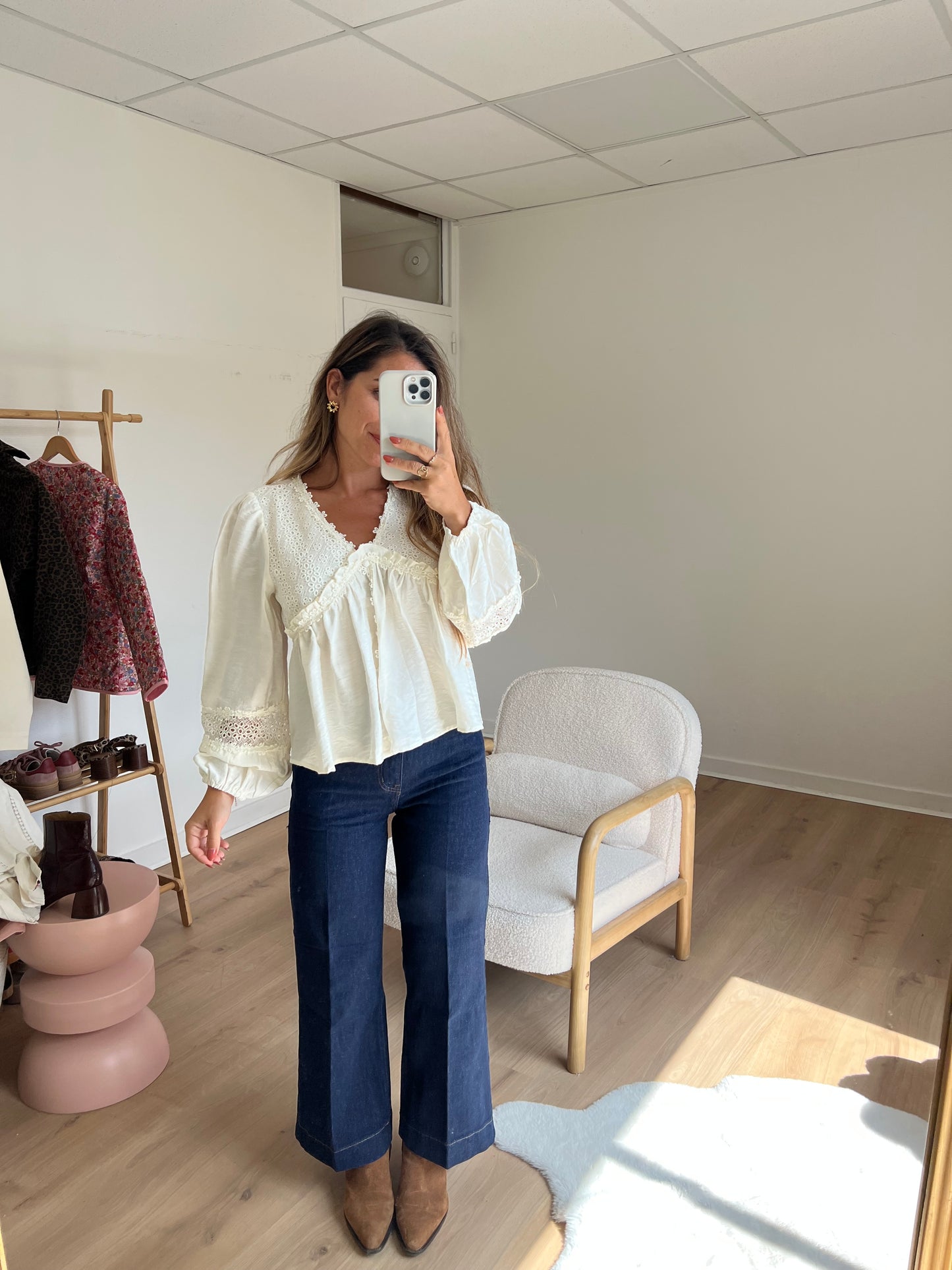 Blouse écrue Iris