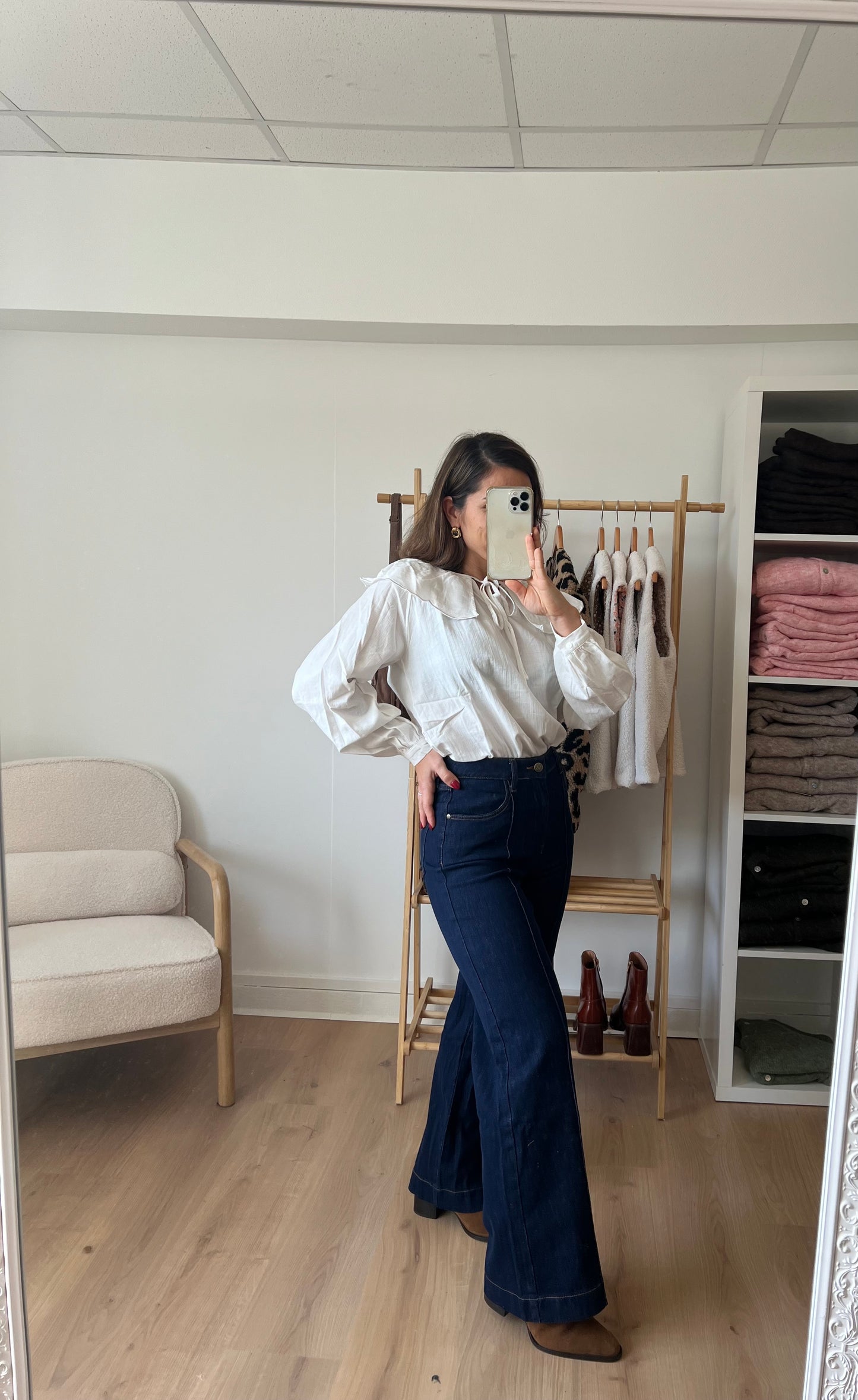 Jean Faustinette denim brut
