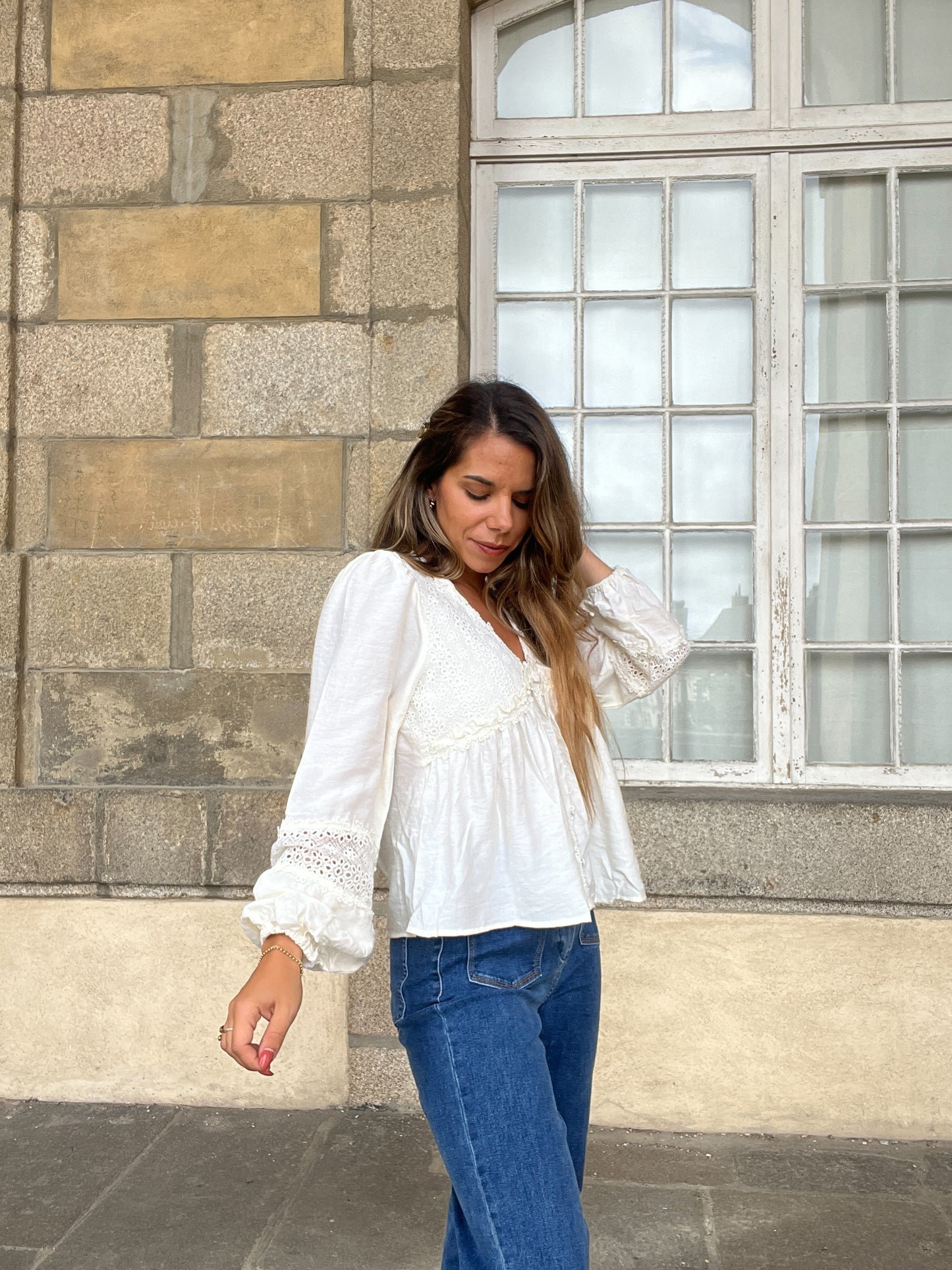 Blouse écrue Iris