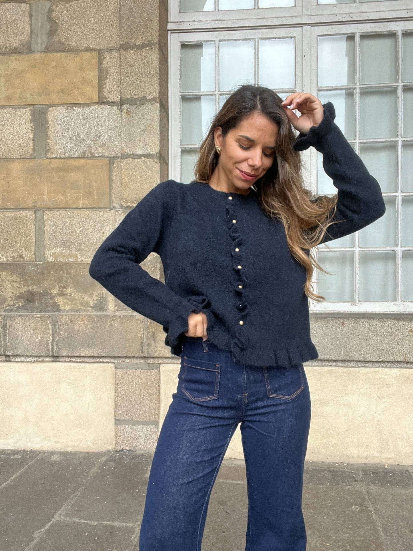 Cardigan Maxine bleu marine