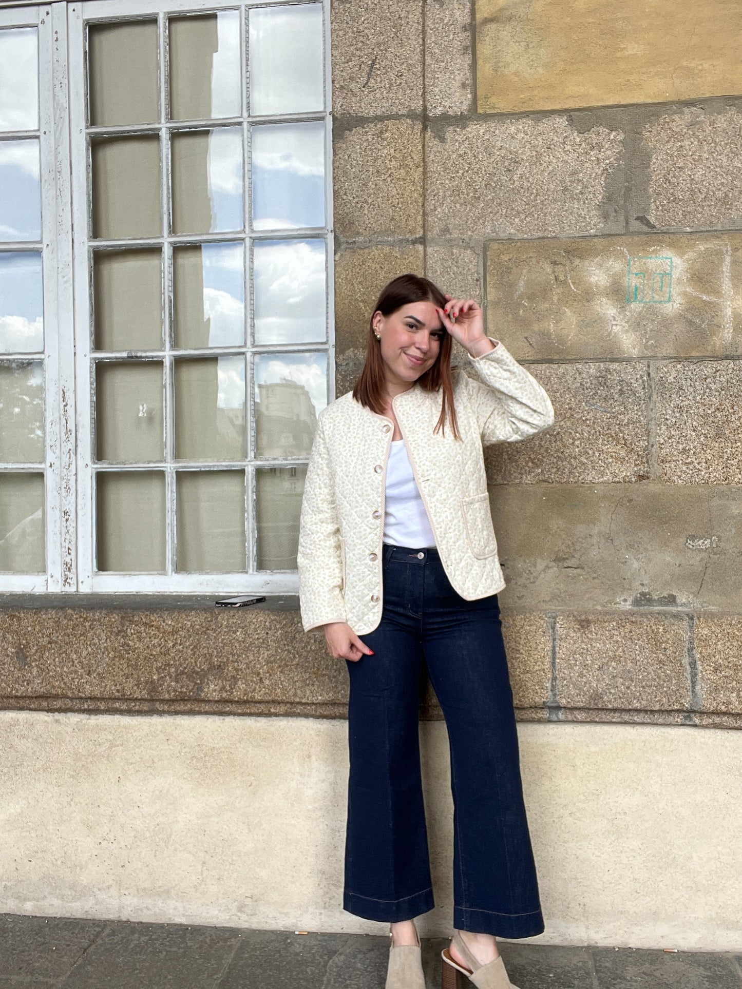 Veste matelassée liberty jaune Alma