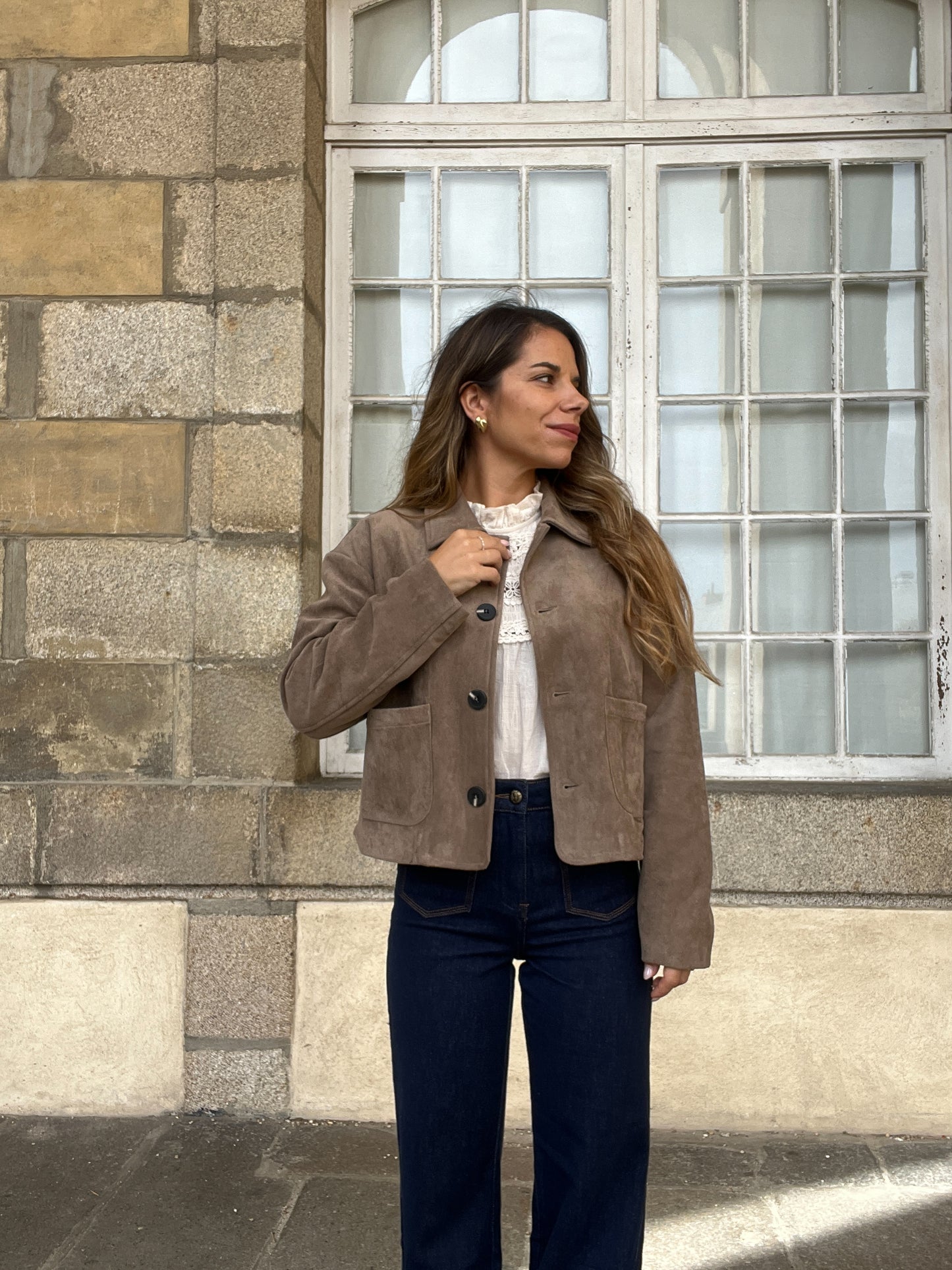 Veste effet suédine Thelma