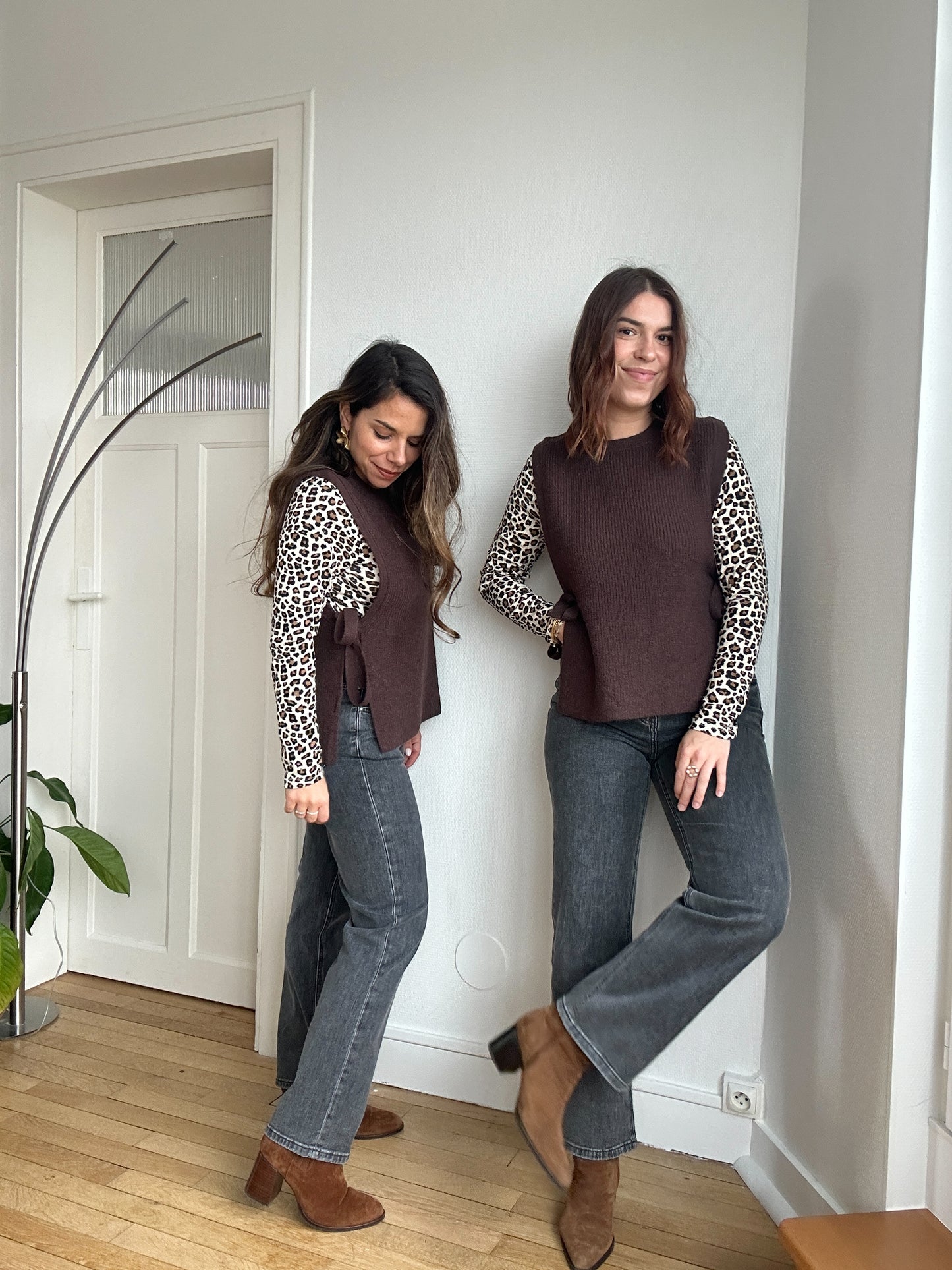 Jean droit Solange gris