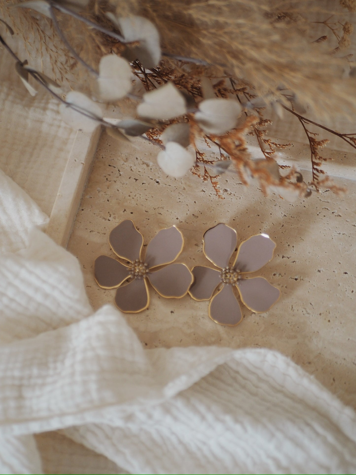 Boucles d'oreille Magnolia