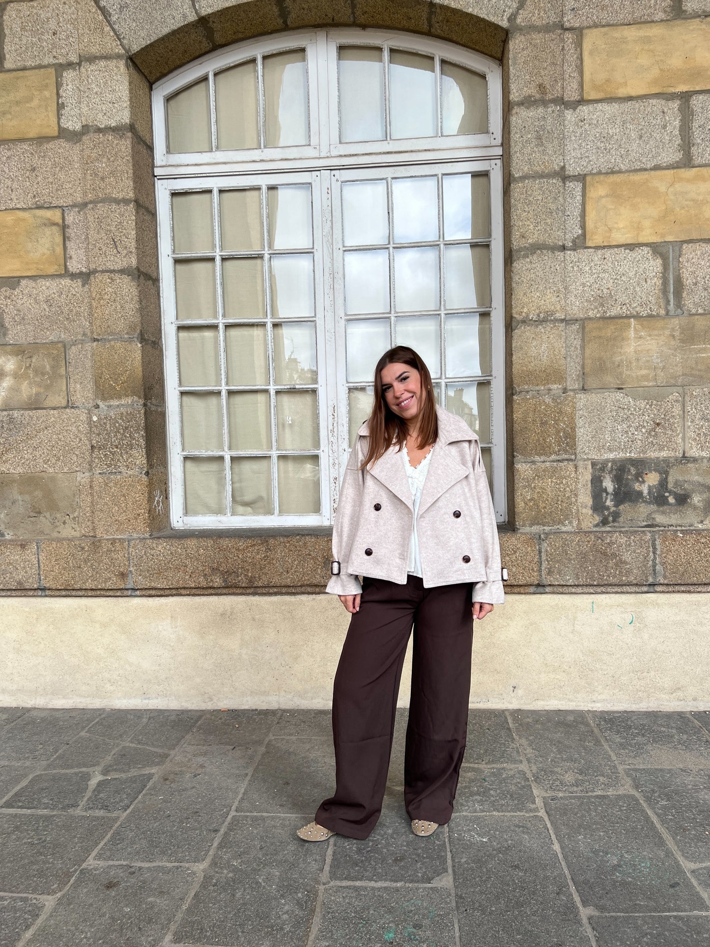 Pantalon fluide taille chocolat Jules