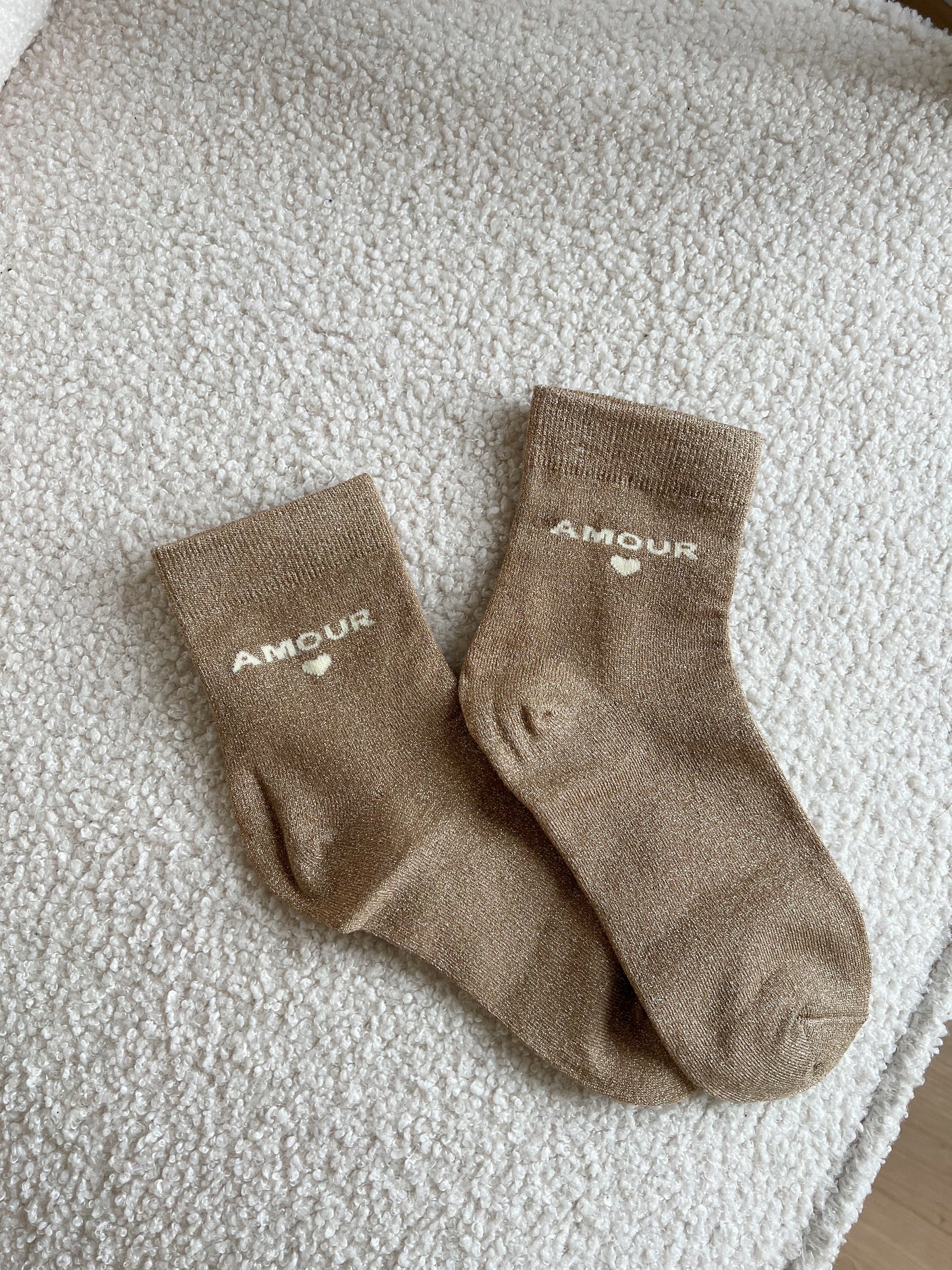 Chaussettes Amour Camel