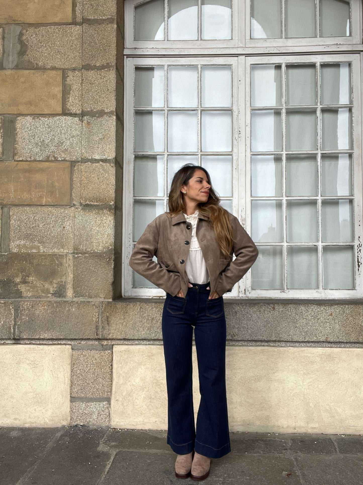 Veste effet suédine Thelma