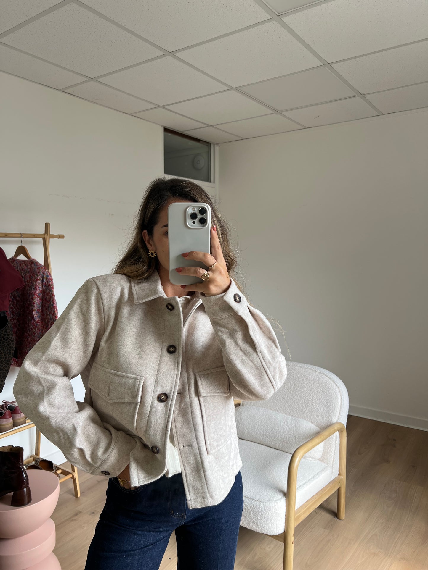 Veste mi saison Max beige