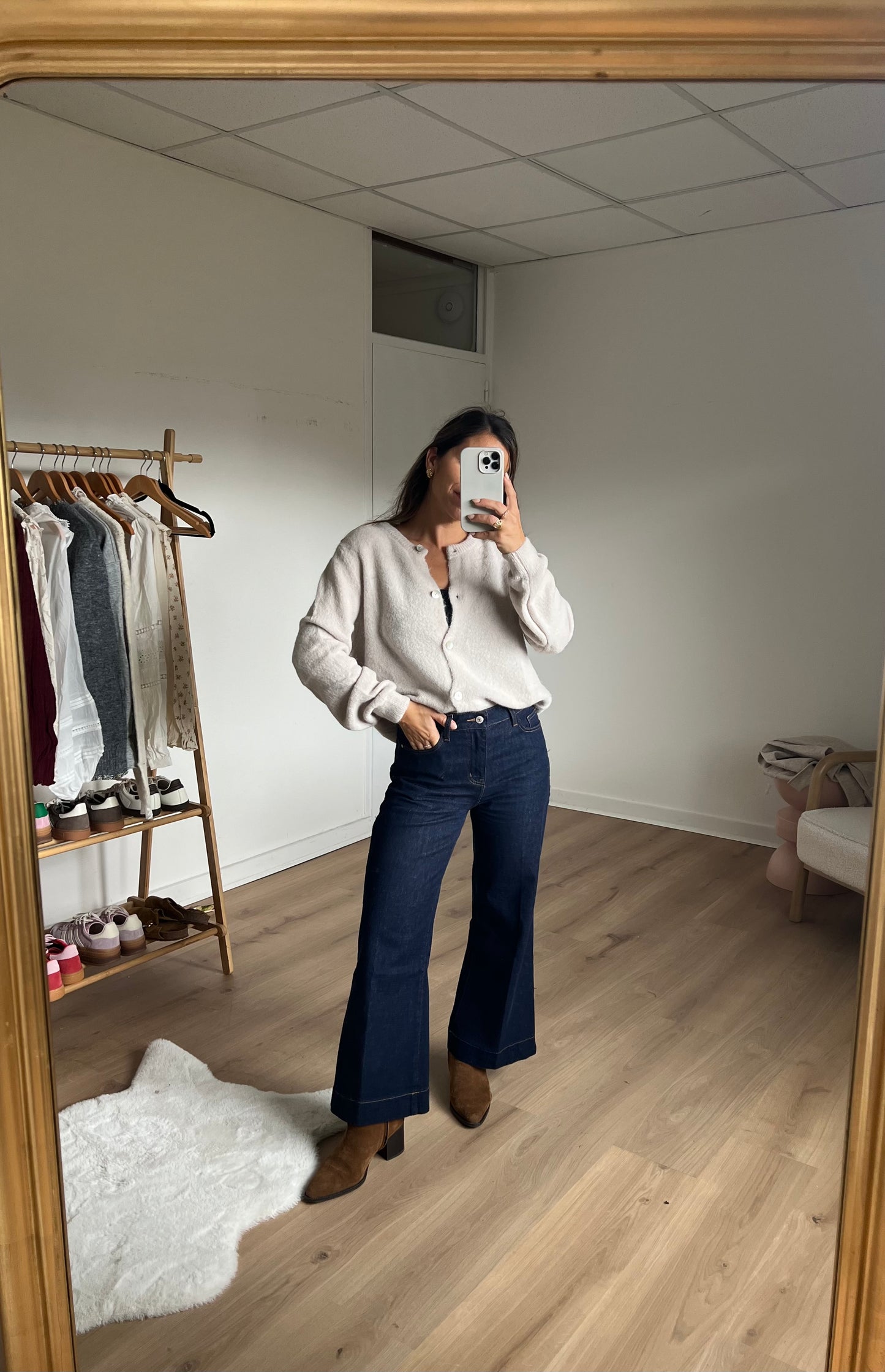 Maille en laine Léonie taupe