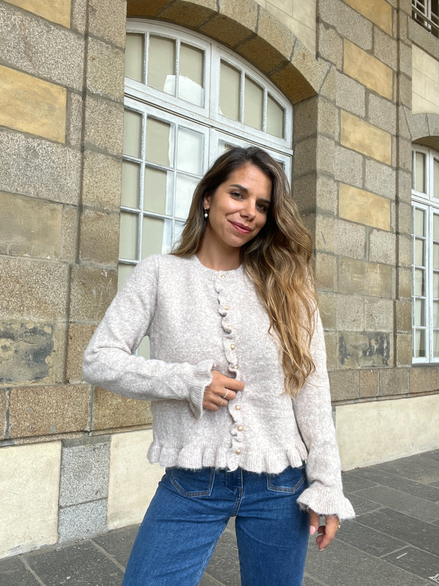 Cardigan Maxine taupe