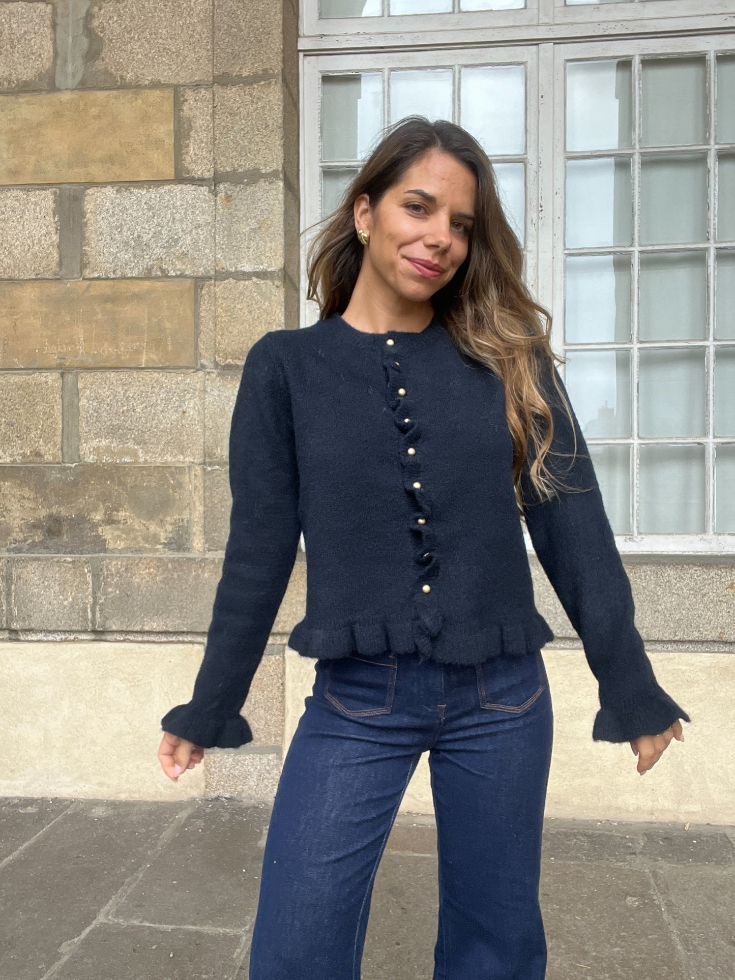 Cardigan Maxine bleu marine