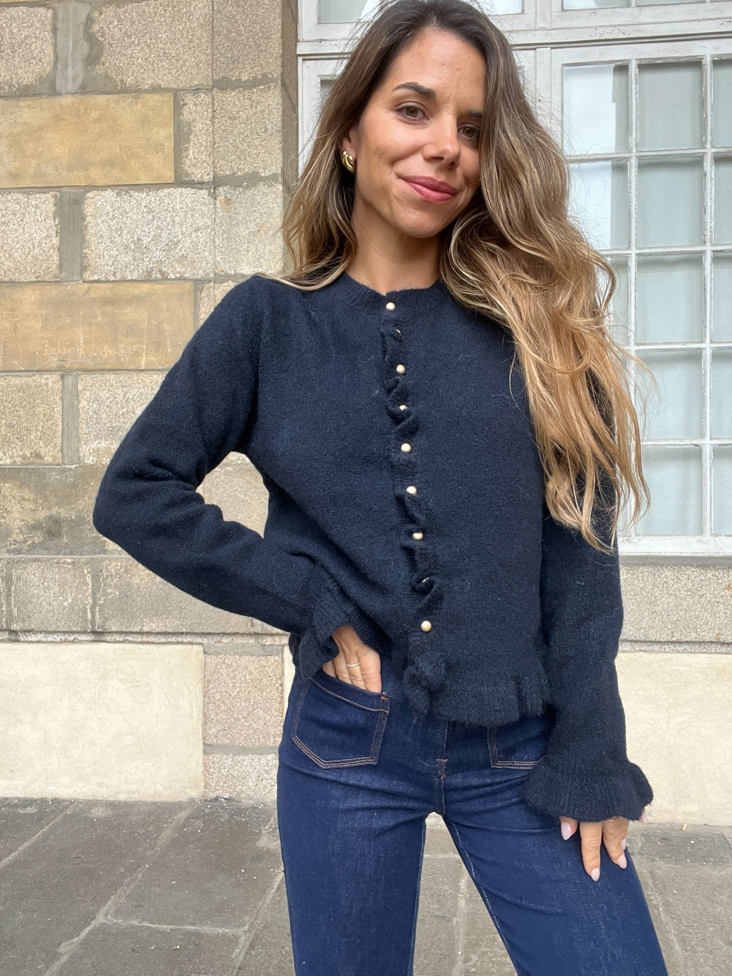 Cardigan Maxine bleu marine