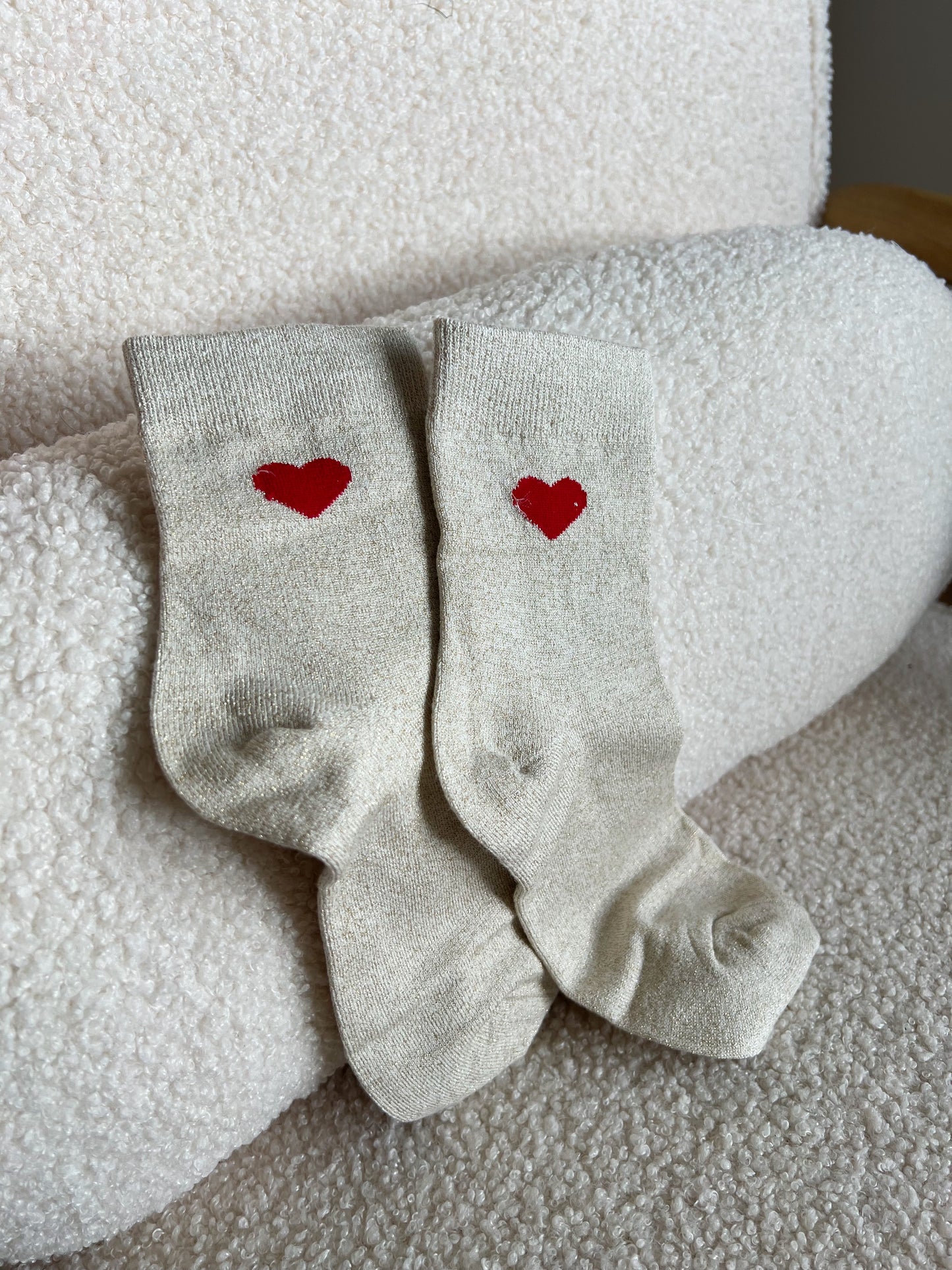 Chaussettes Coeur Vanille