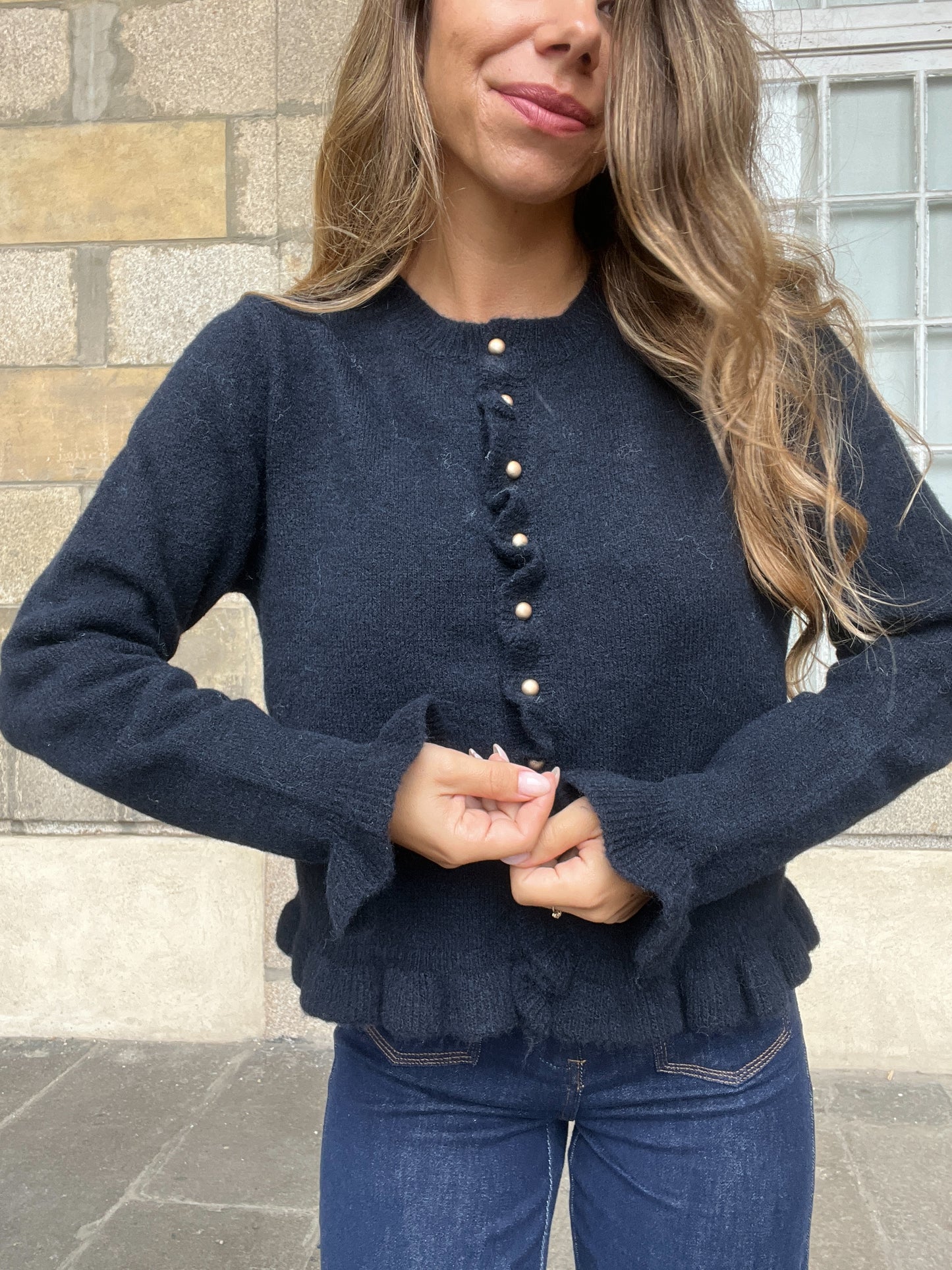 Cardigan Maxine bleu marine
