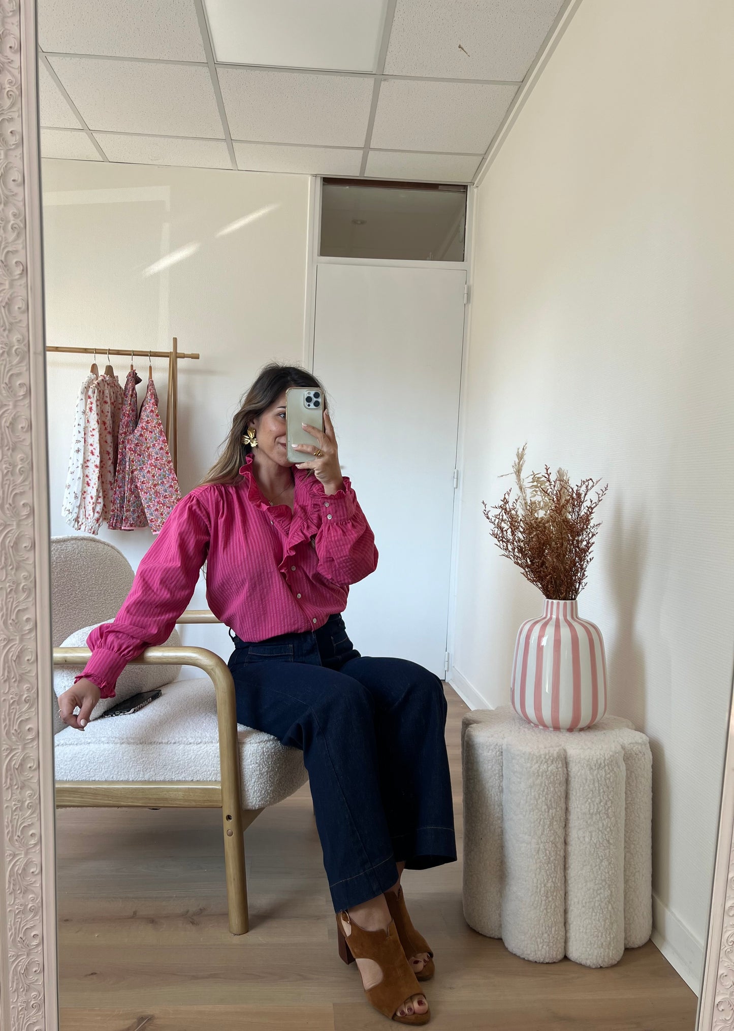Chemise rose Alice
