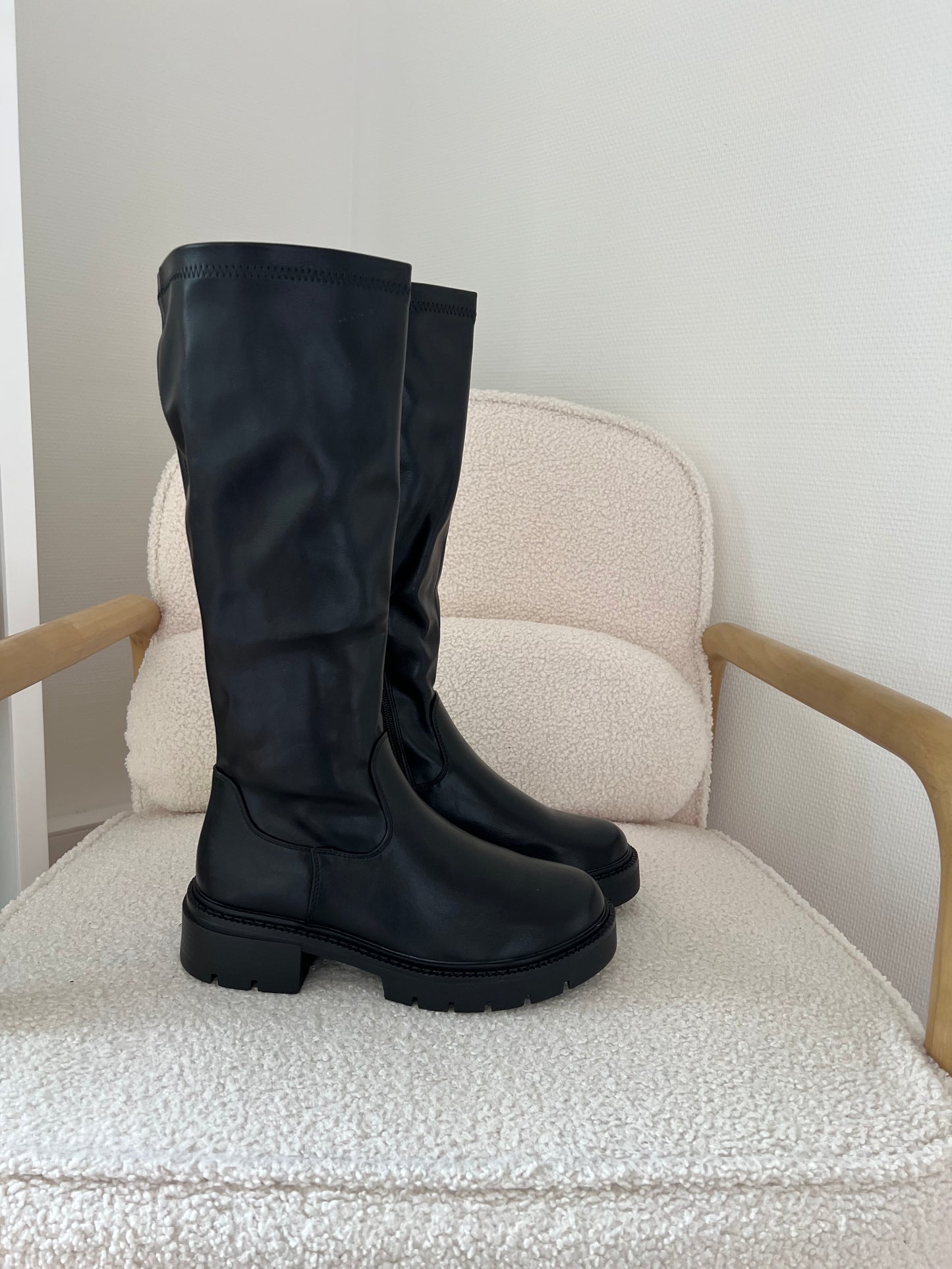 Bottes hautes noires Nora