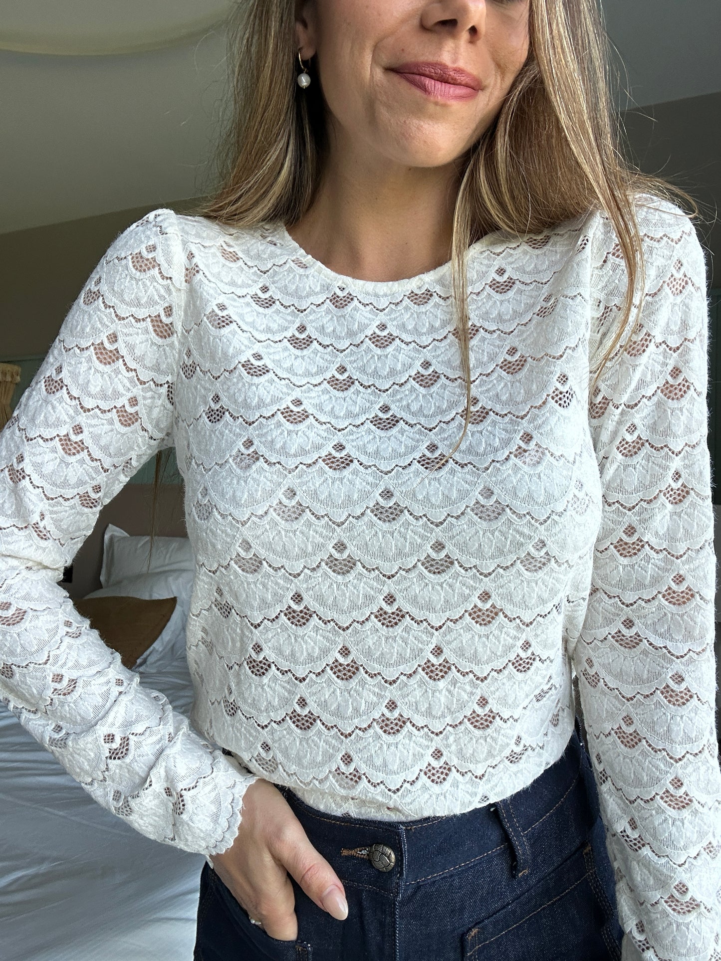 Blouse écrue Anne