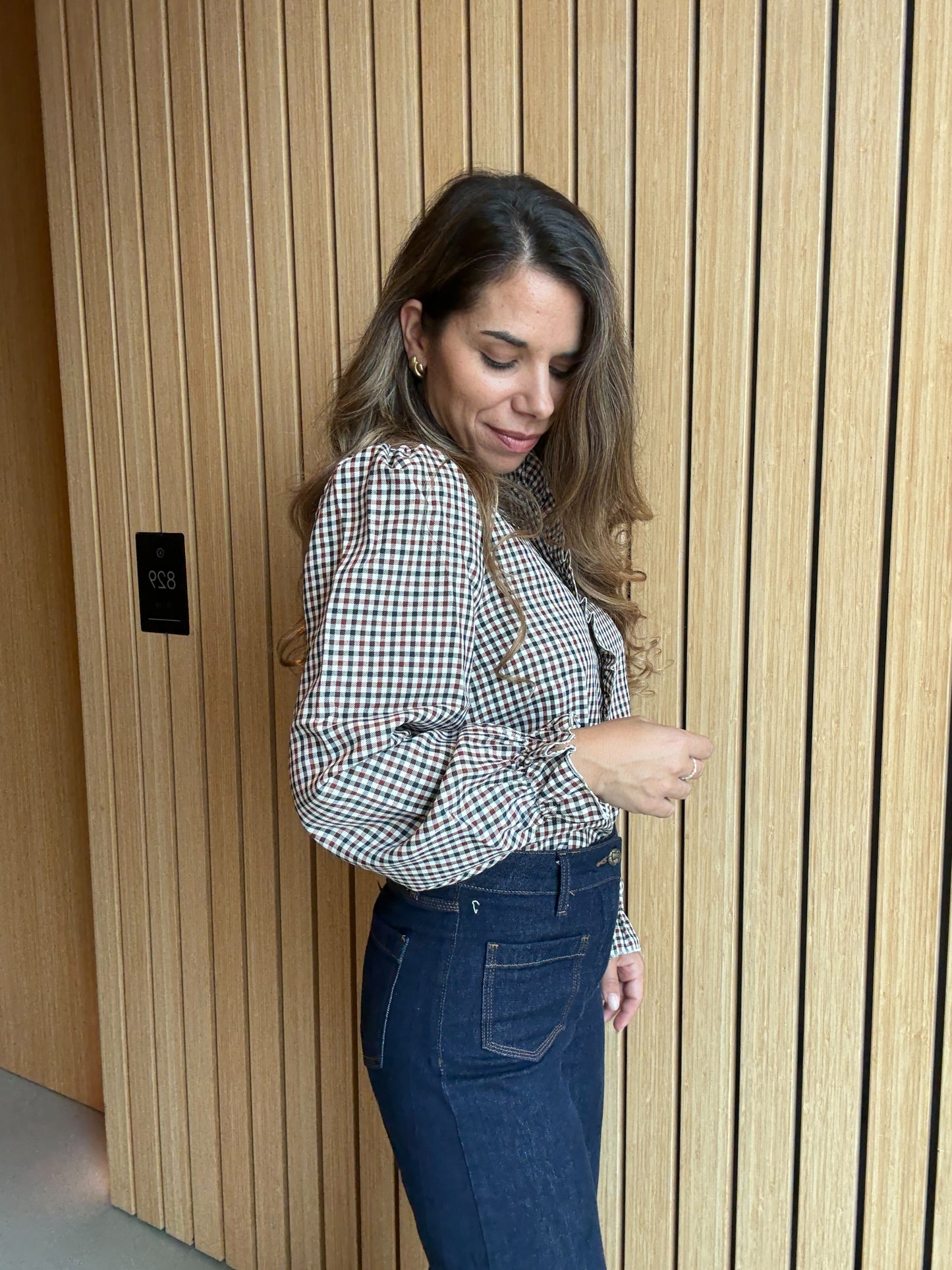 Blouse à carreaux Jeanne