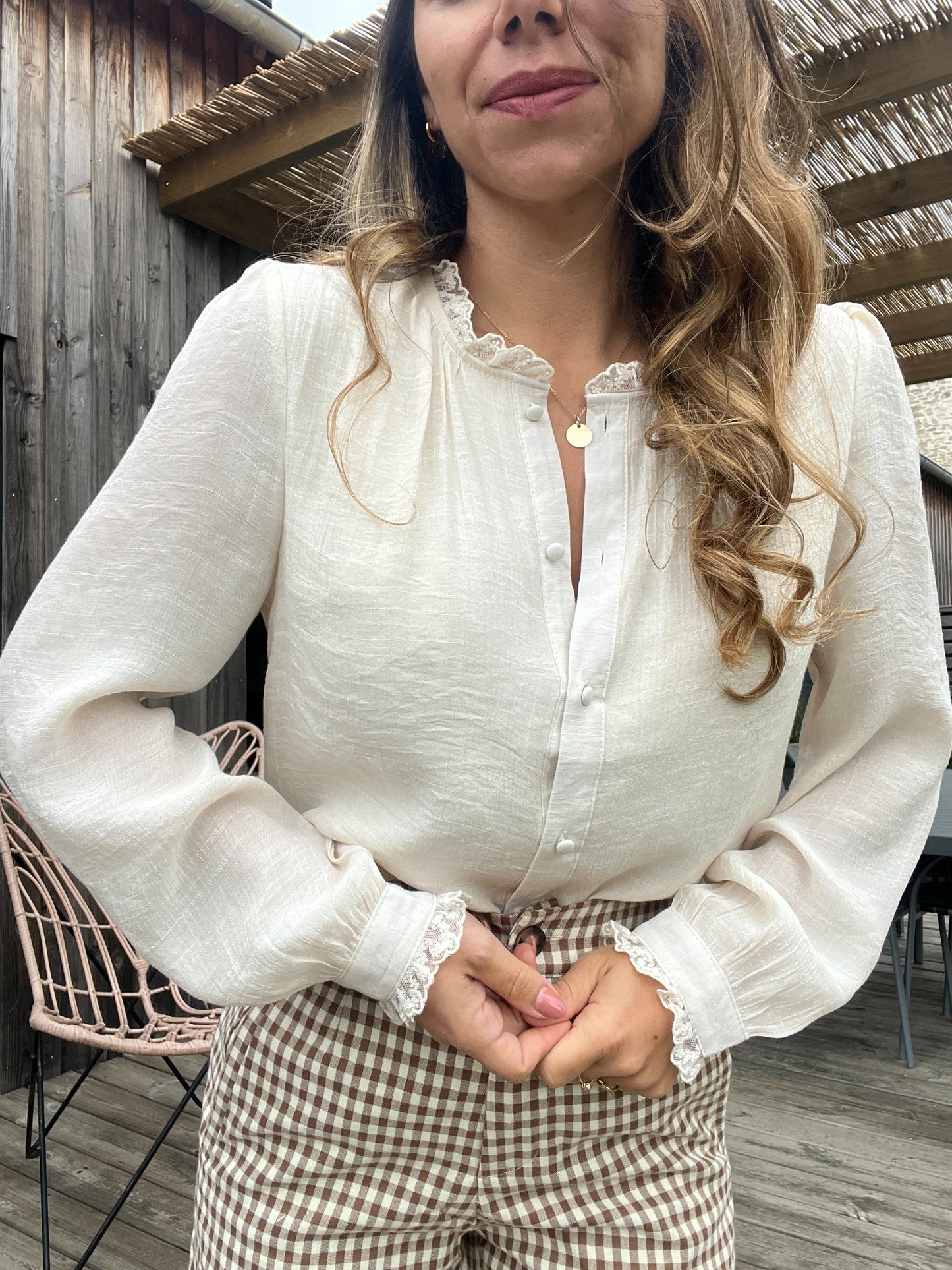 Blouse beige Catherine