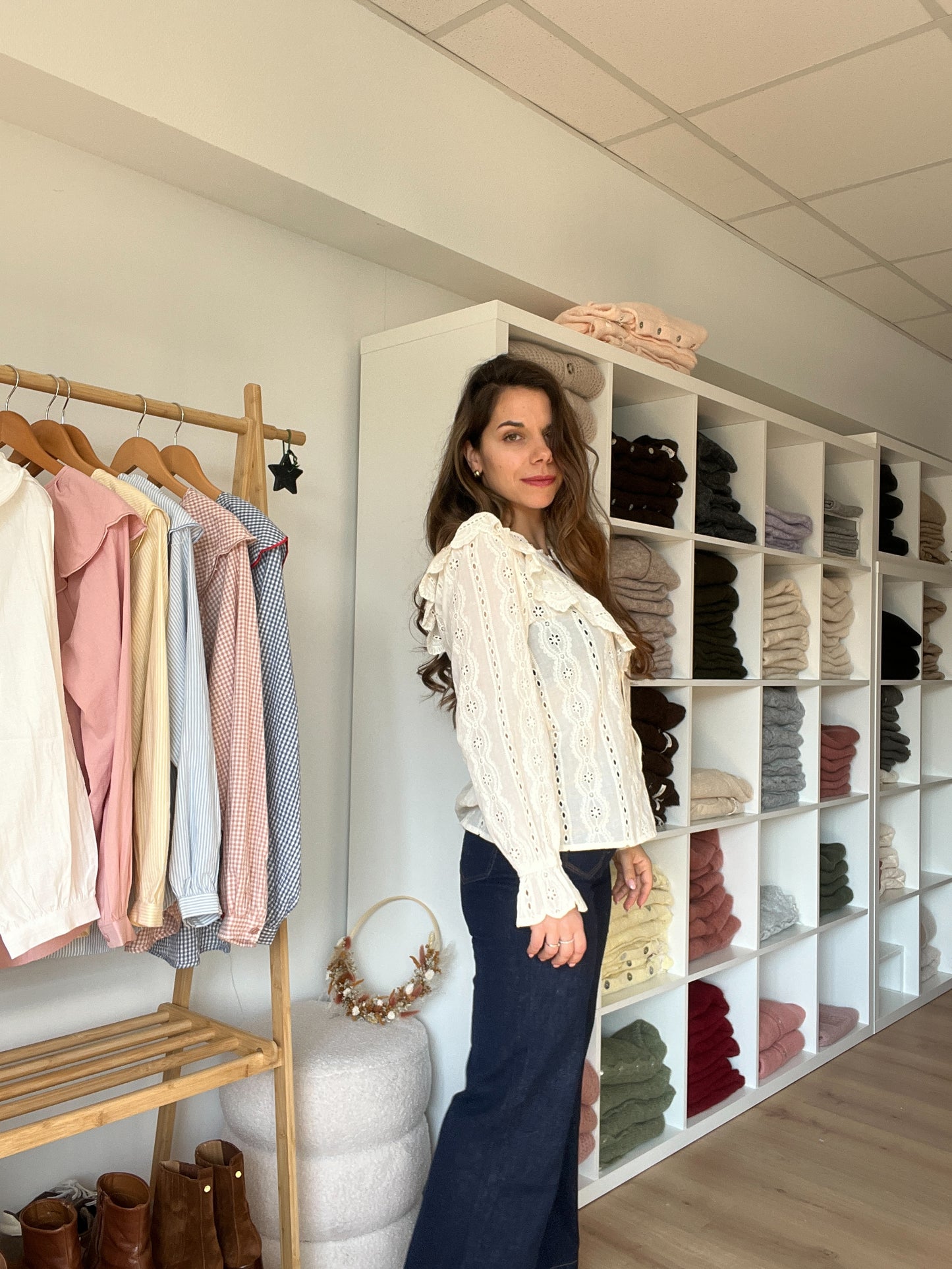 Blouse à volants Calie