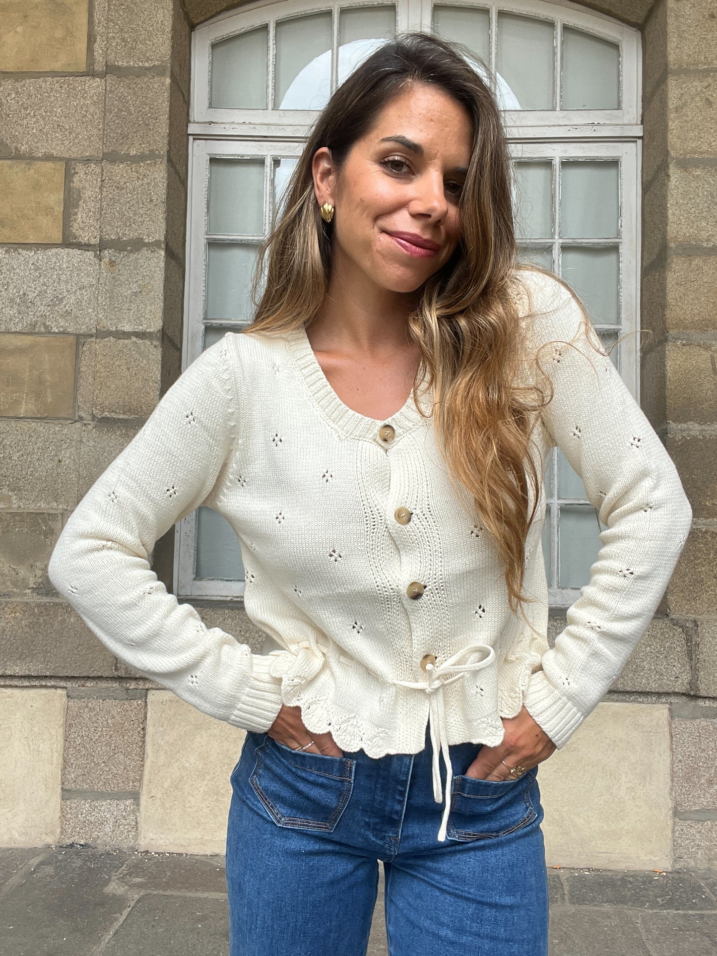Cardigan Emma écru