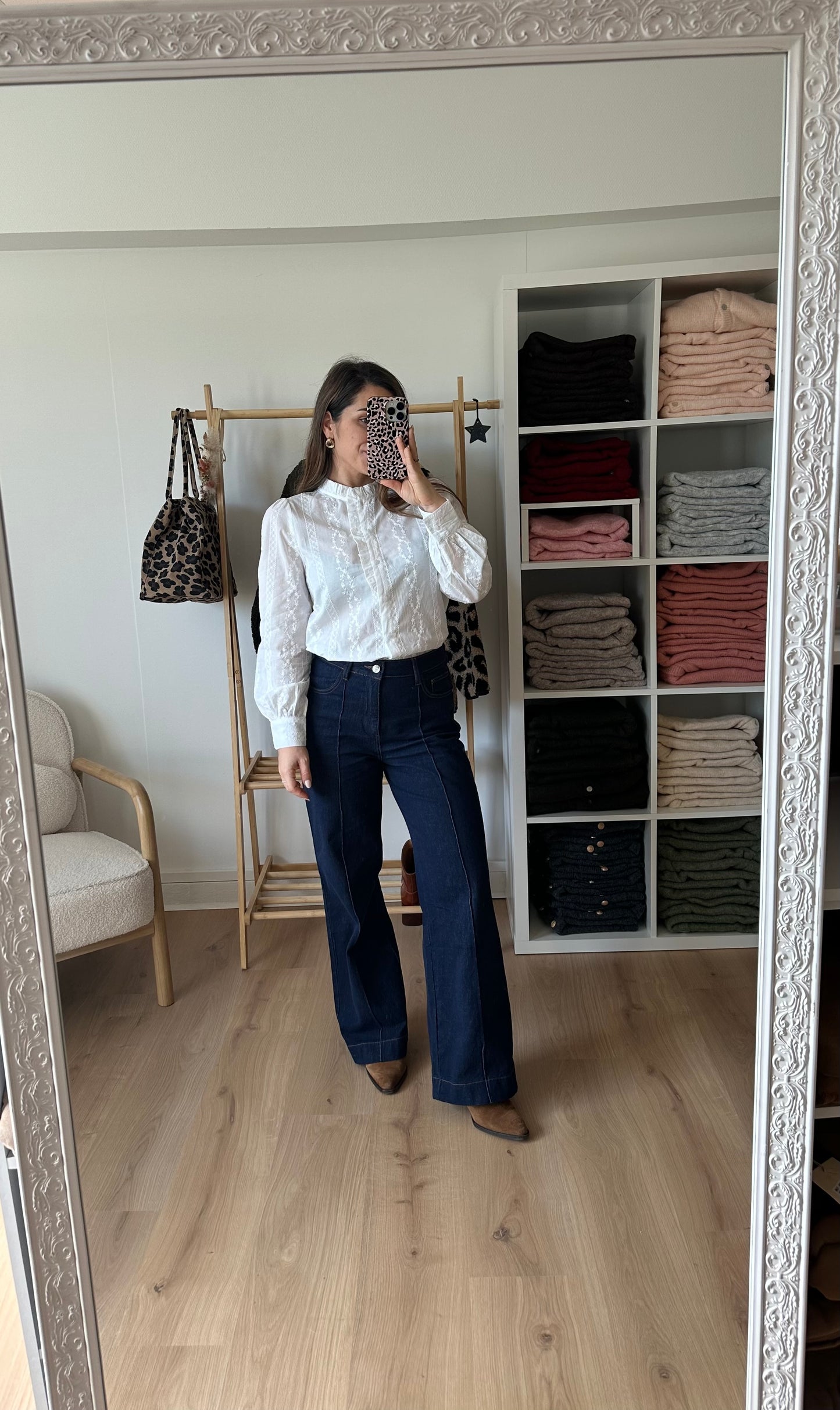 Blouse brodée Anaëlle