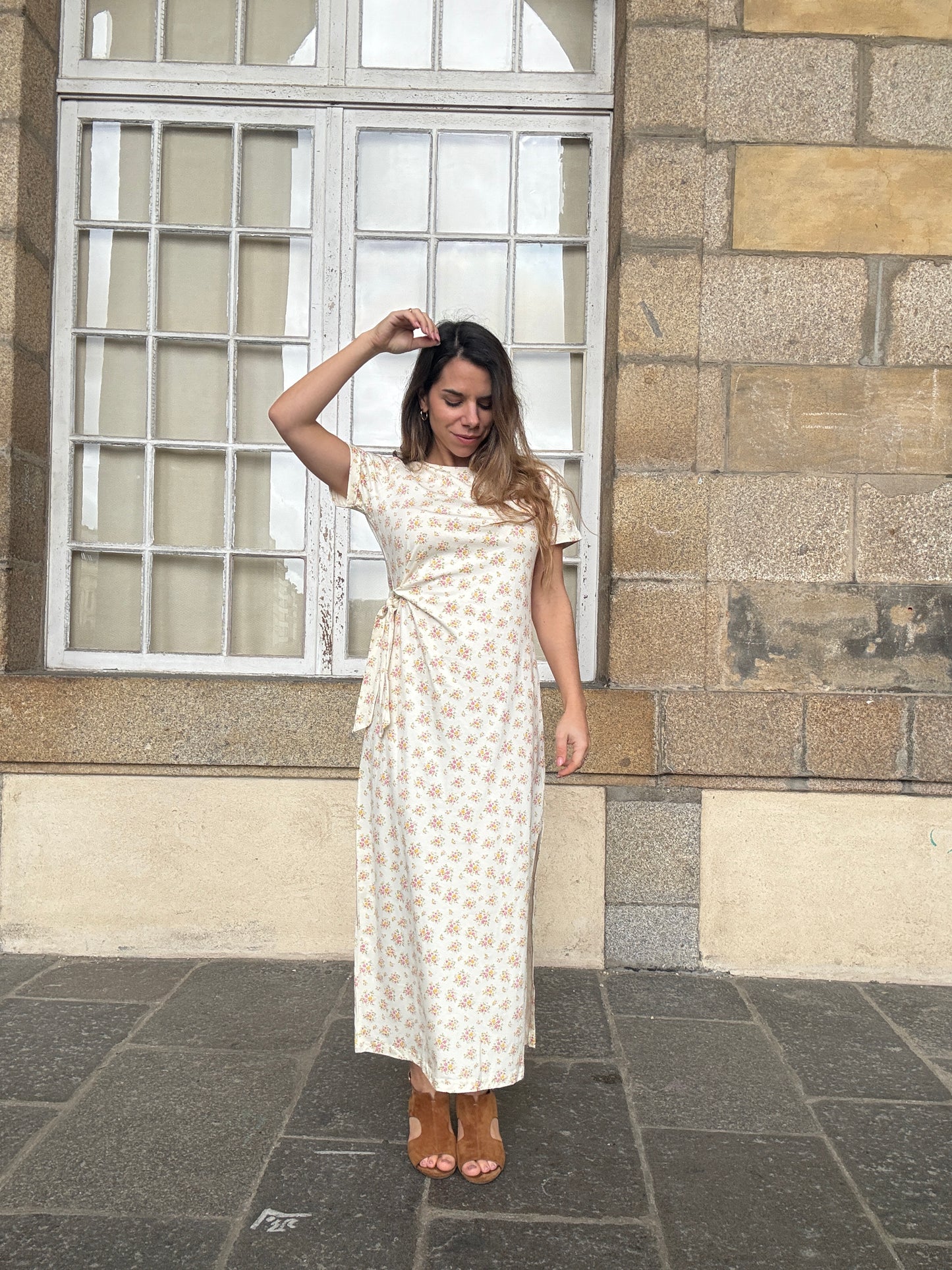 Robe longue à noeud Lucia
