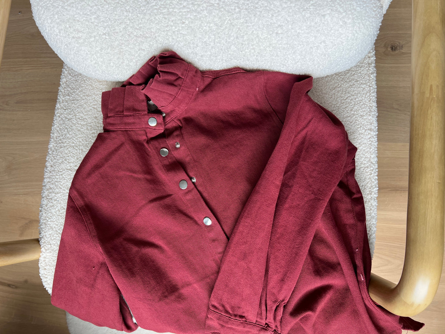 Veste en jean Céleste bordeaux
