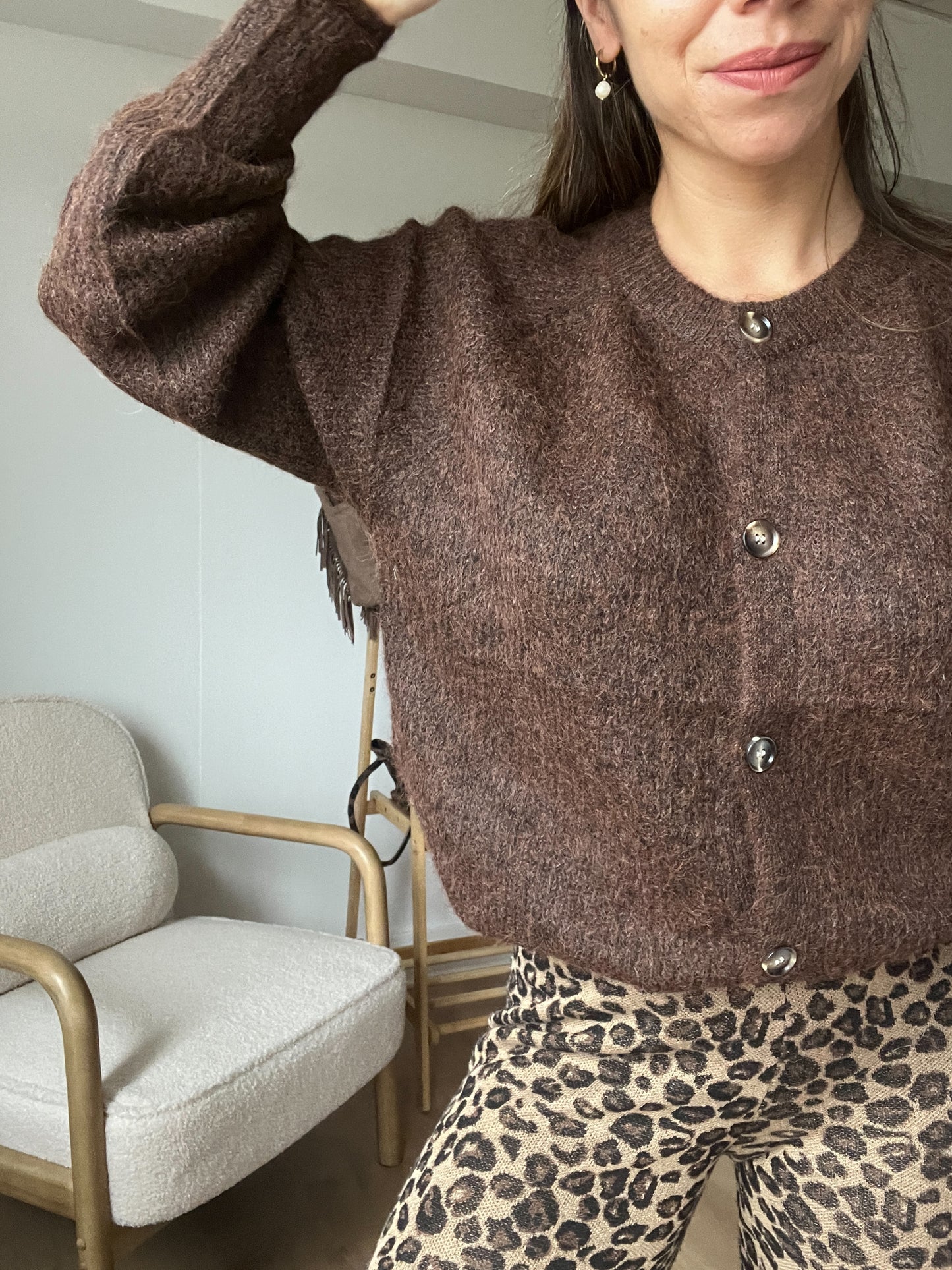 Cardigan Margaux chocolat