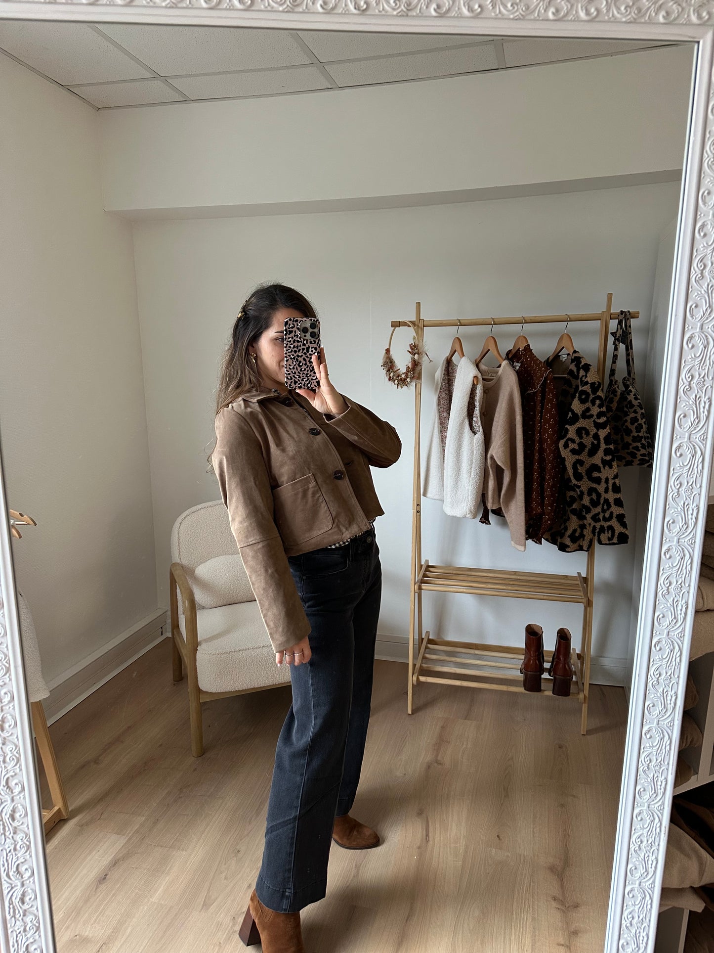 Veste effet daim Aline
