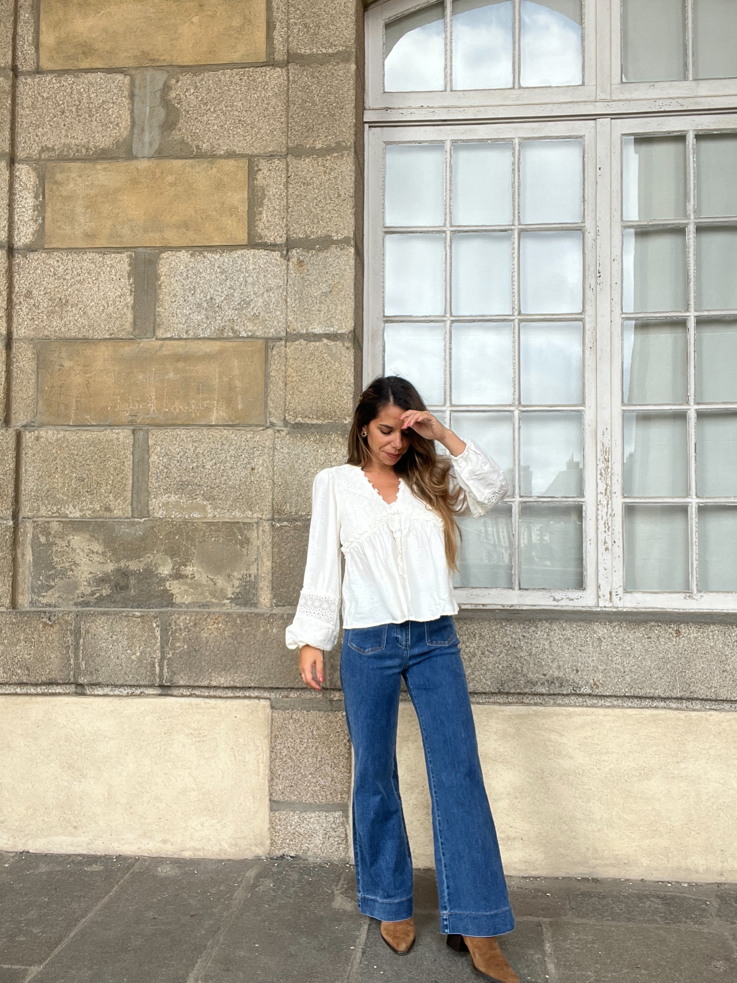 Blouse écrue Iris