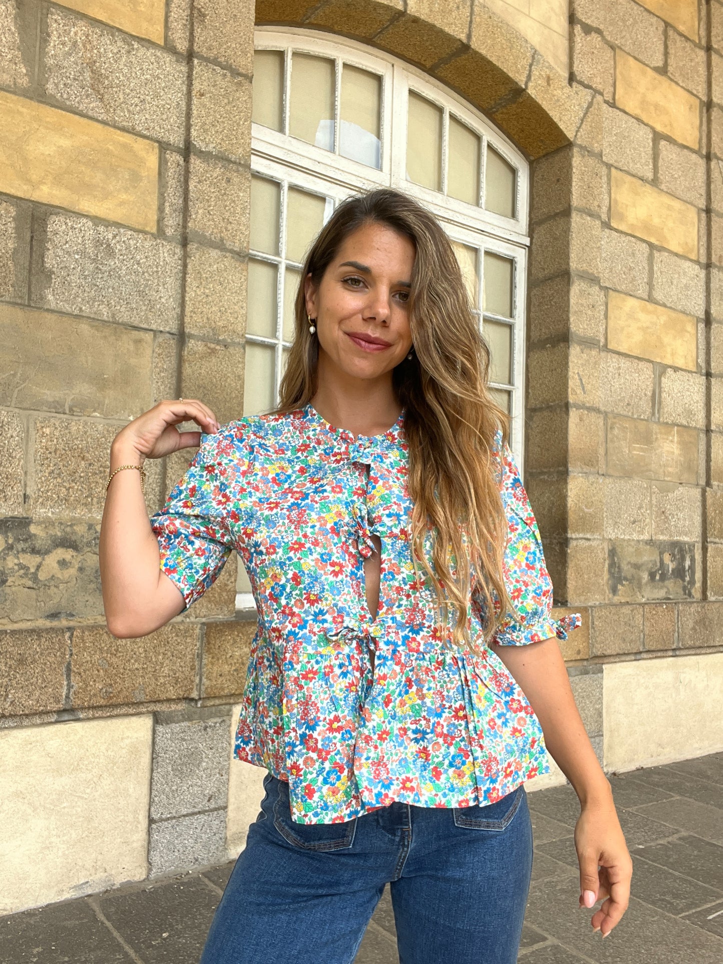 Blouse à noeuds Faustine