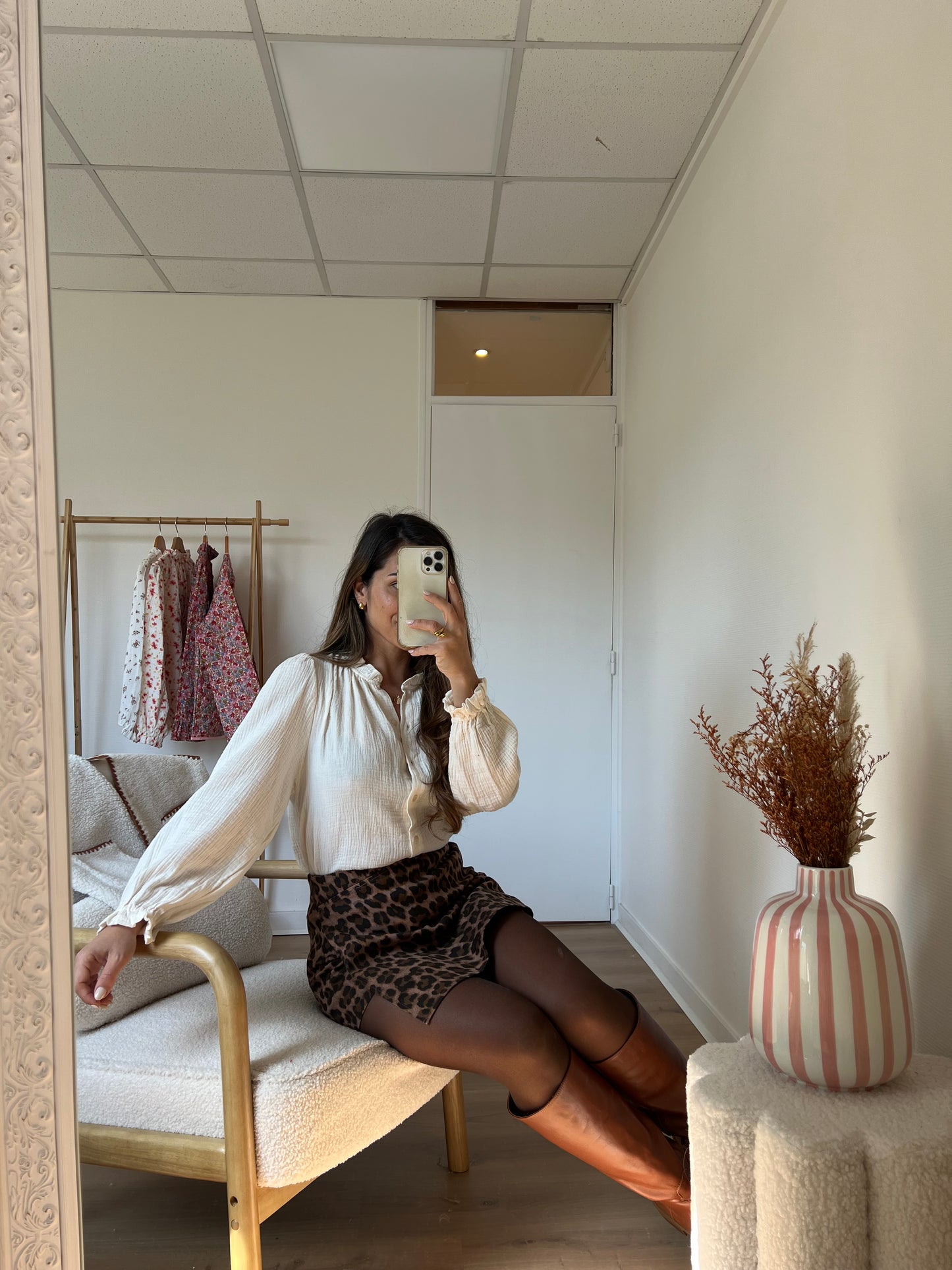 Jupe short léopard Camille