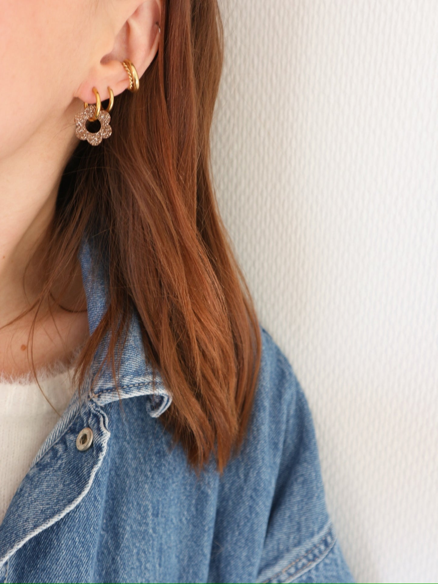 Boucles d'oreille Fleur Sparkling