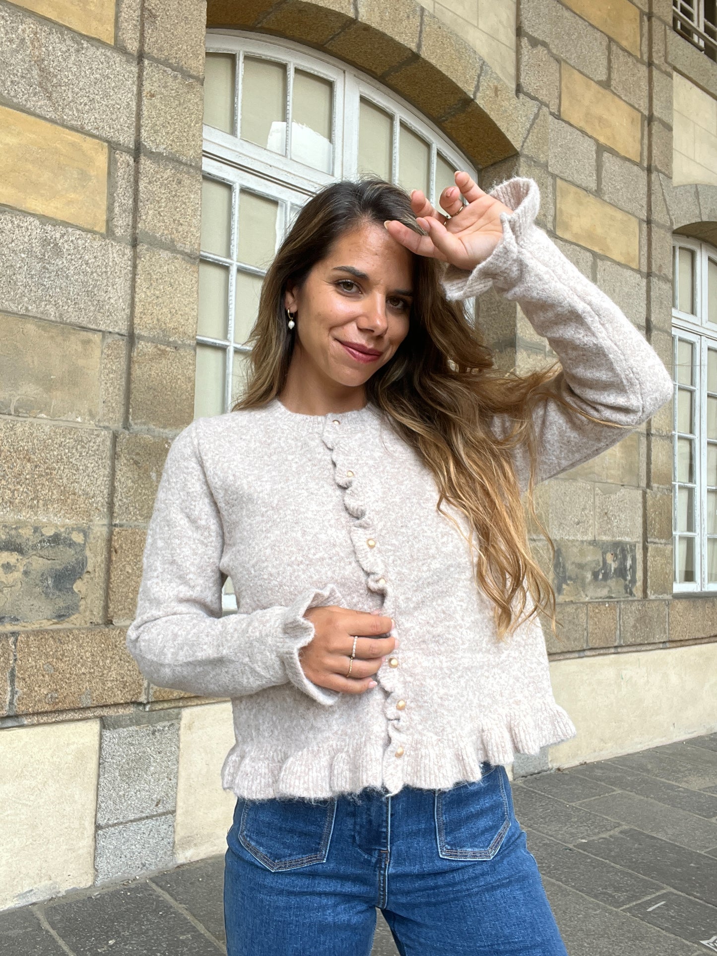 Cardigan Maxine taupe