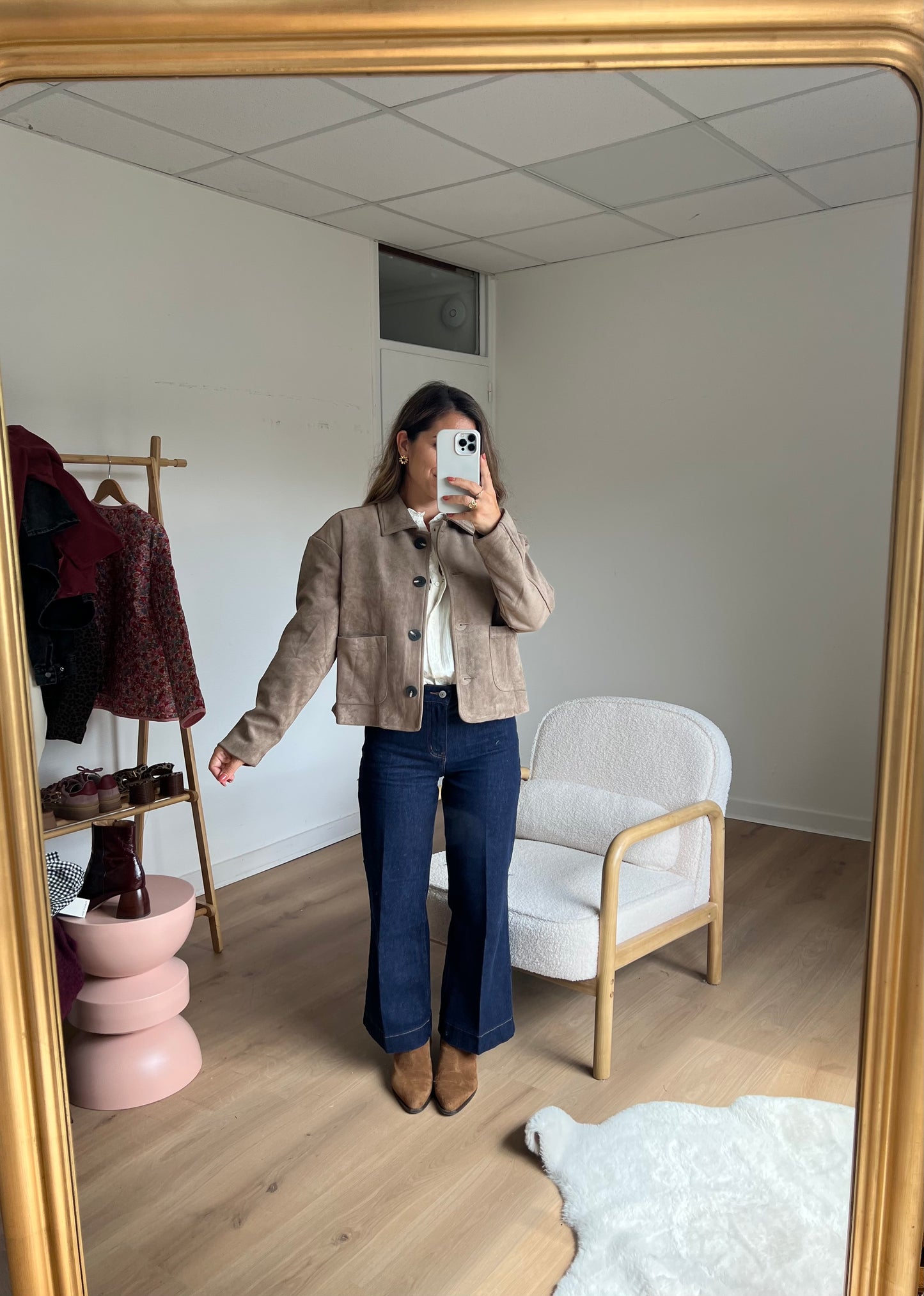 Veste effet suédine Thelma
