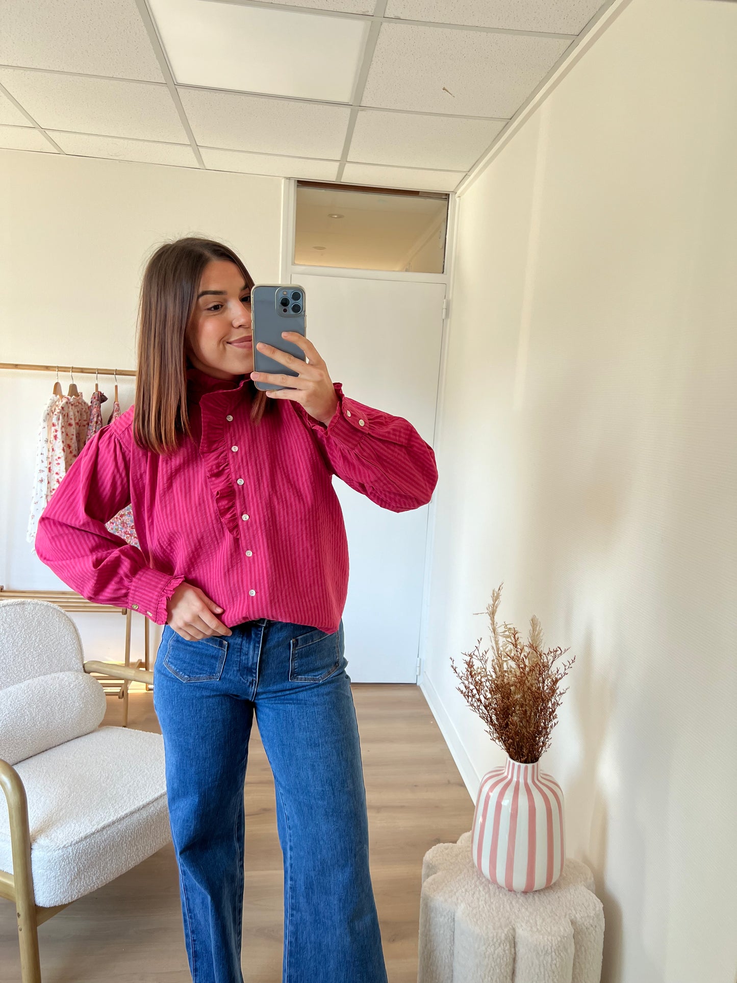 Chemise rose Alice